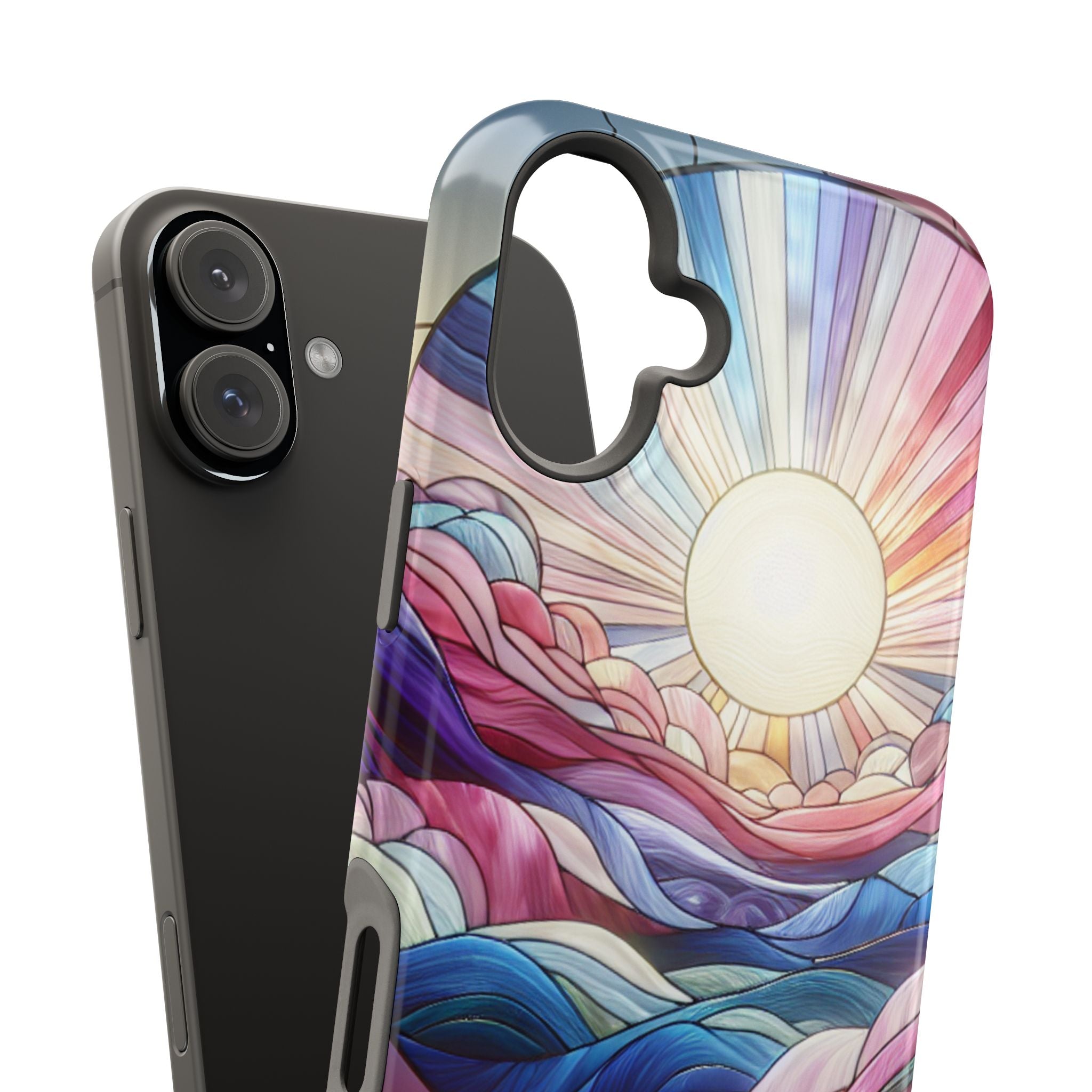 Magnet Tough Cases - Sunrise Stained Glass Design