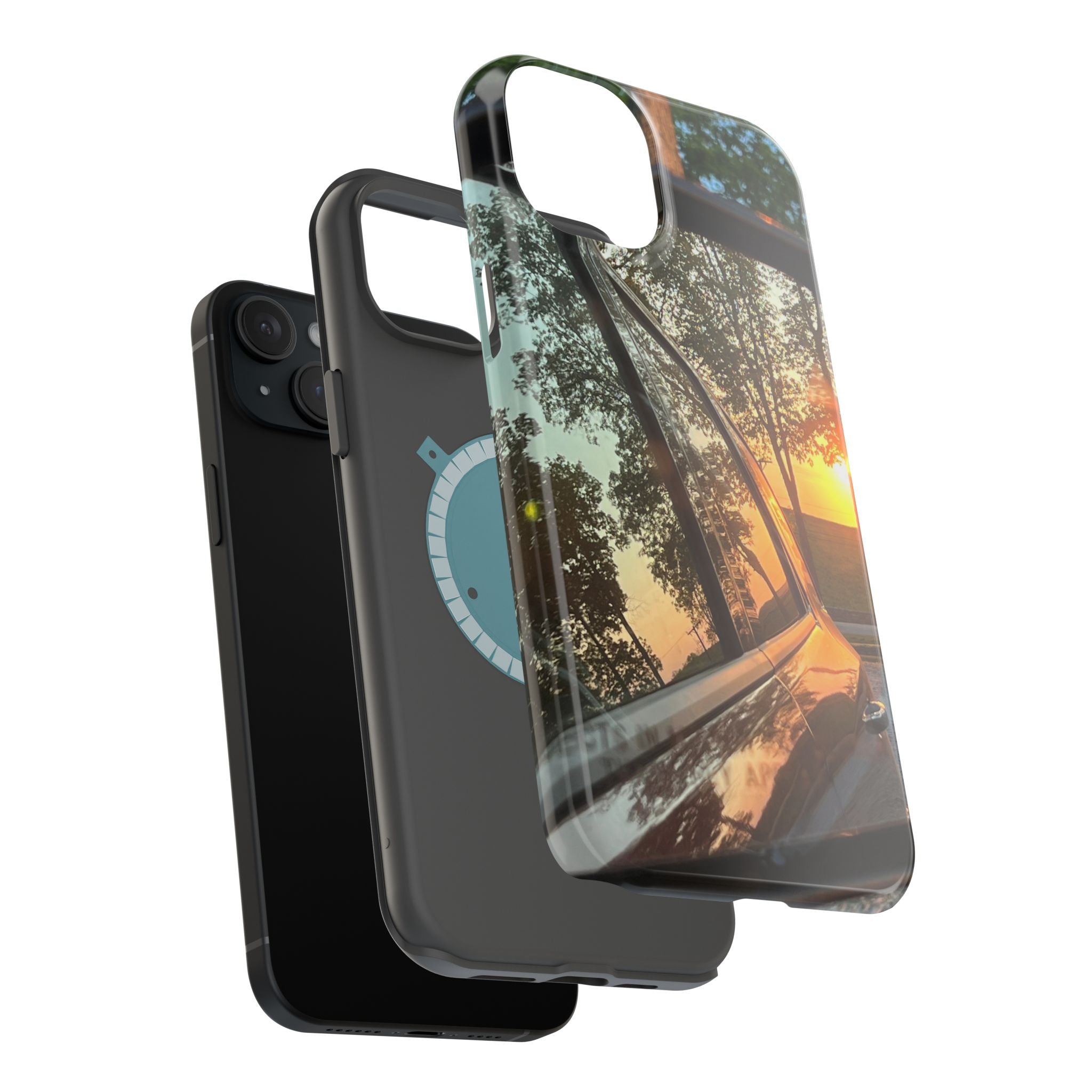 Phone Case — Sunset Reflection Magnetic Impact-Resistant Case