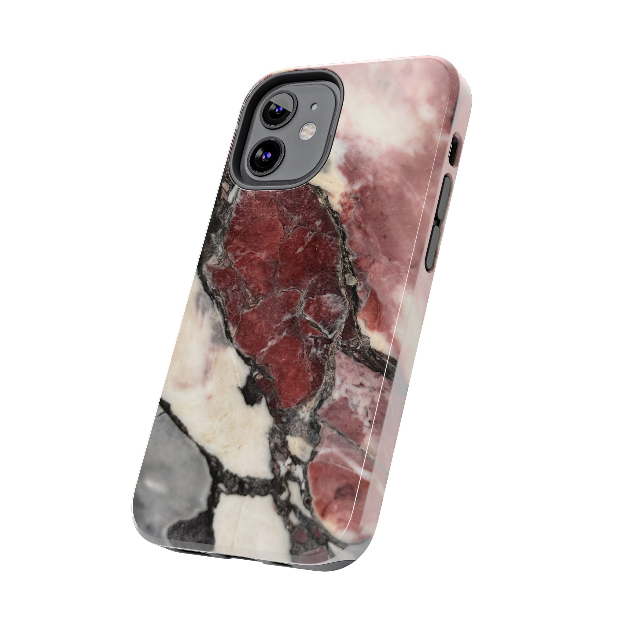 Red Marble Tough Phone Case — Protective Designer Phone Cover