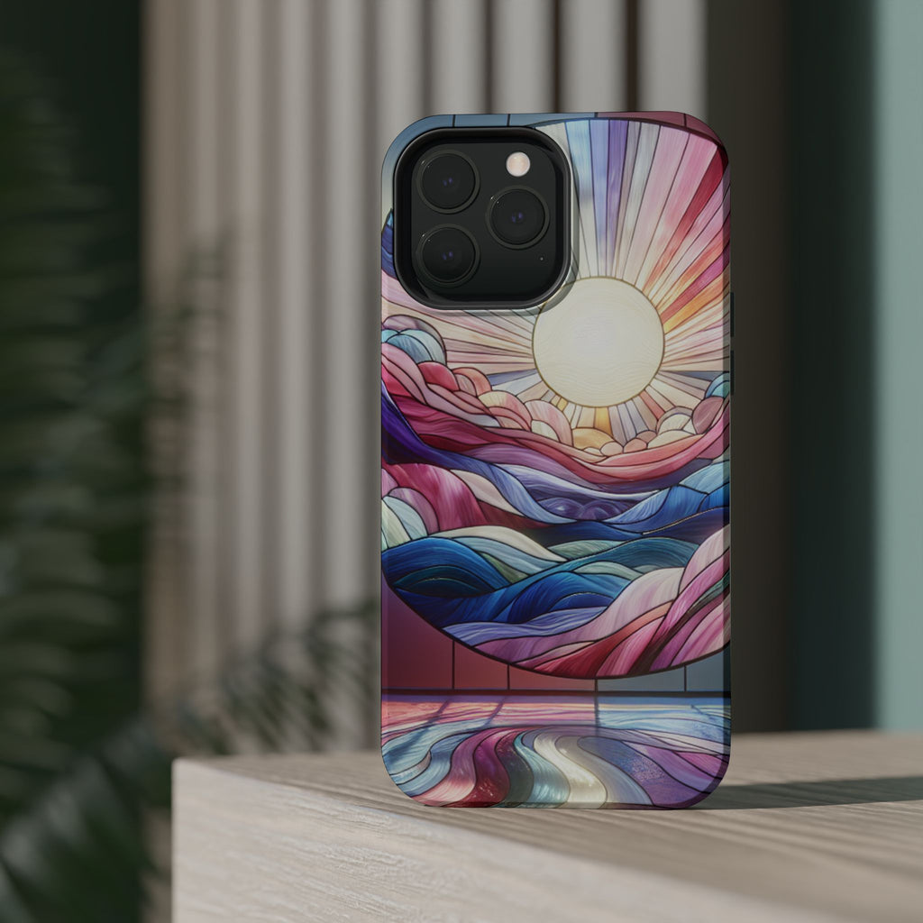 Magnet Tough Cases - Sunrise Stained Glass Design