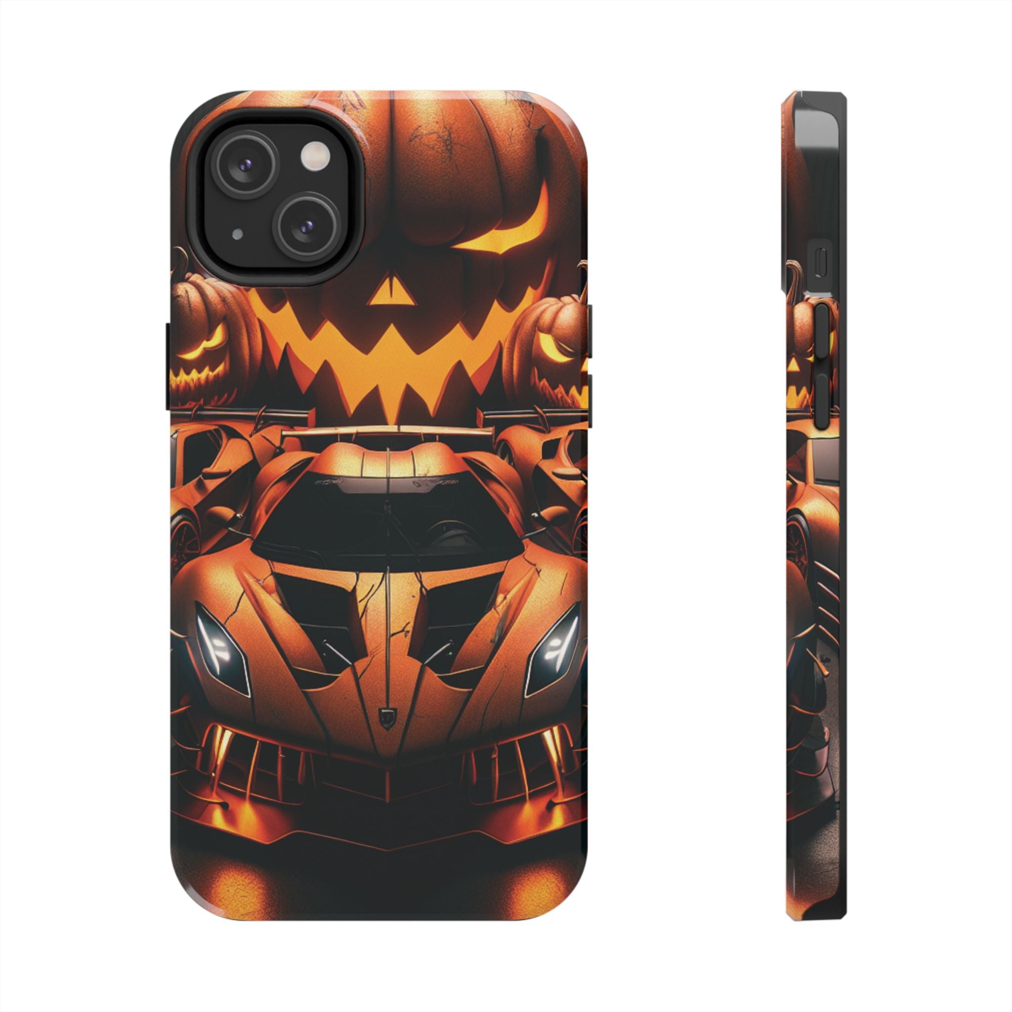 Halloween Supercar Tough Phone Case — Pumpkin Jack-O'-Lantern Design