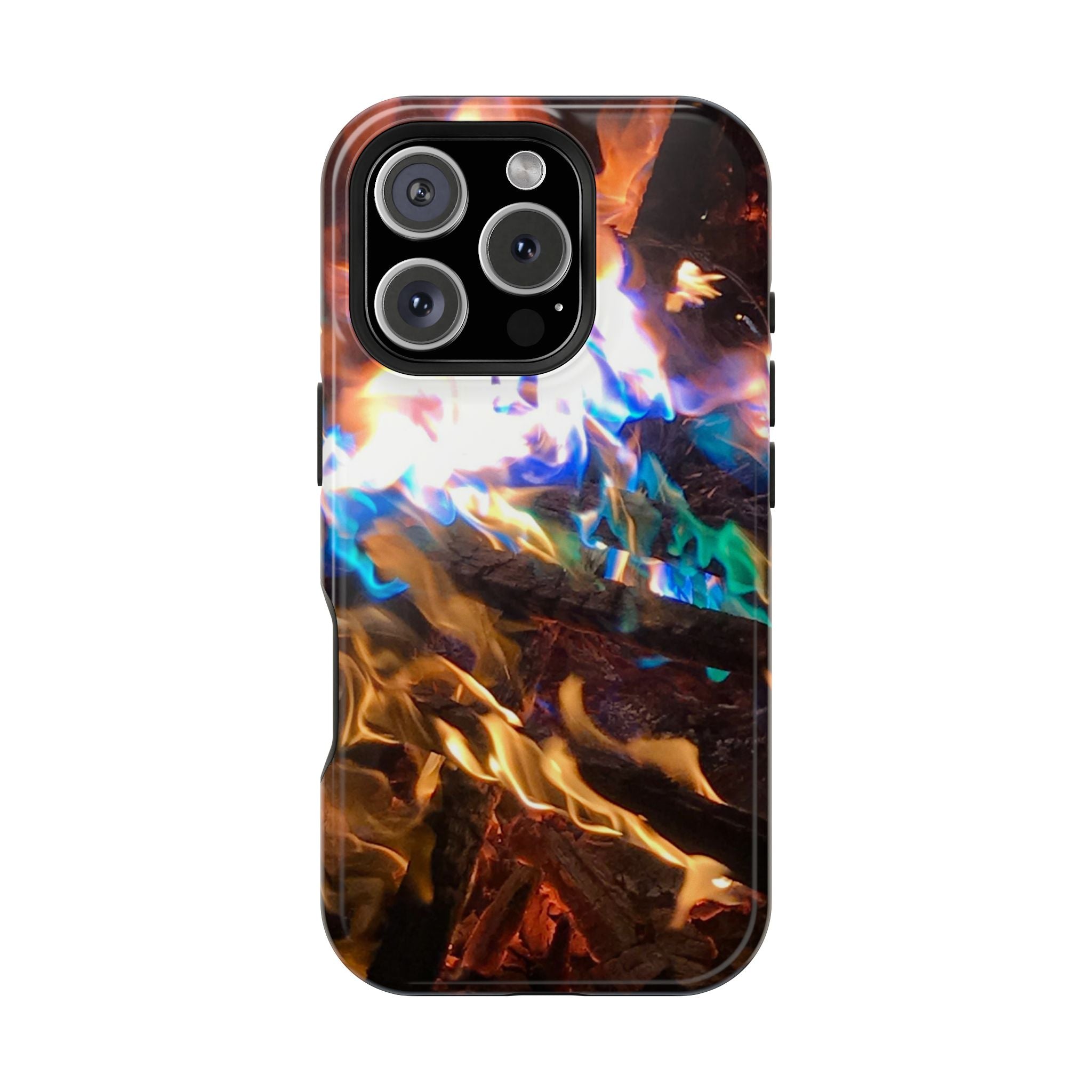 Aurora Flame Phone Case - Magnetic Impact-Resistant iPhone Cover