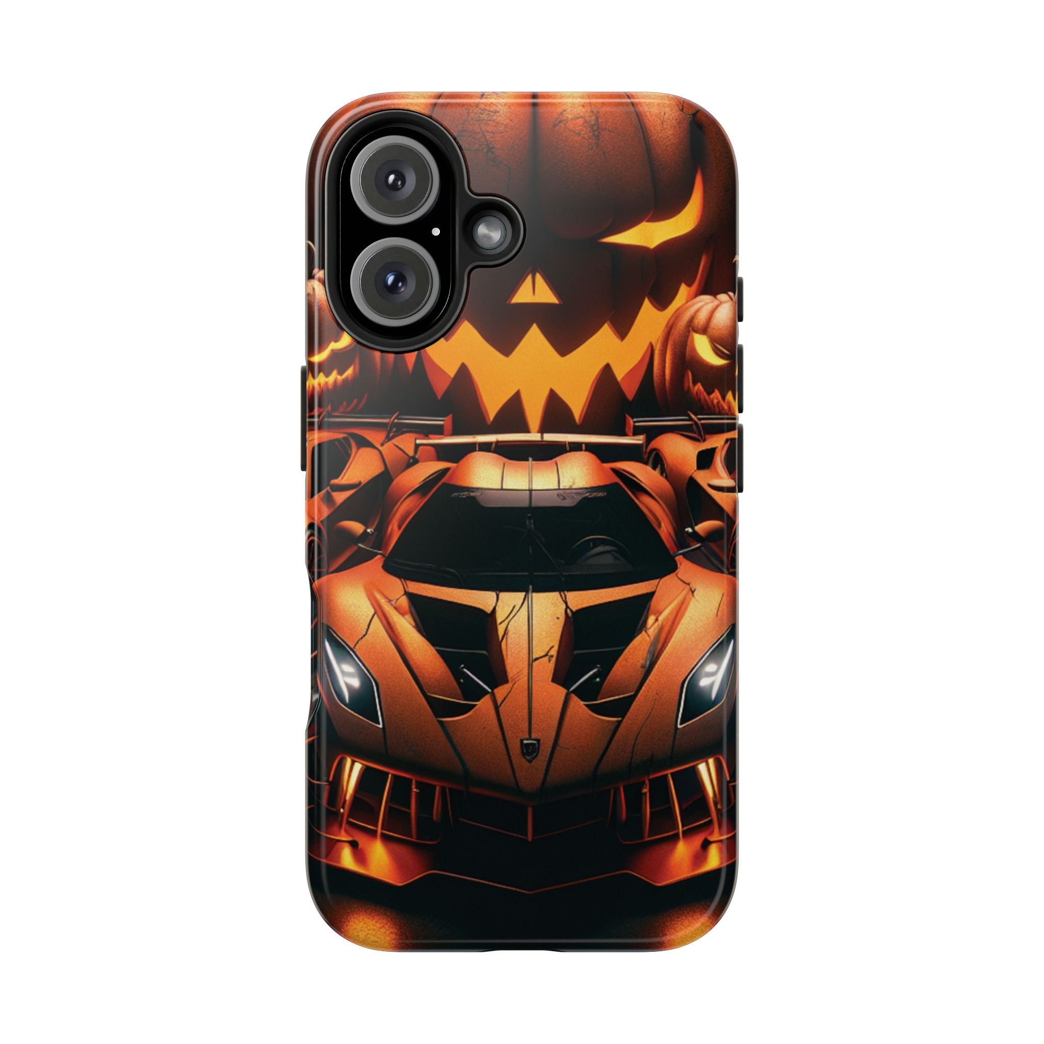 Halloween Supercar Tough Phone Case — Pumpkin Jack-O'-Lantern Design