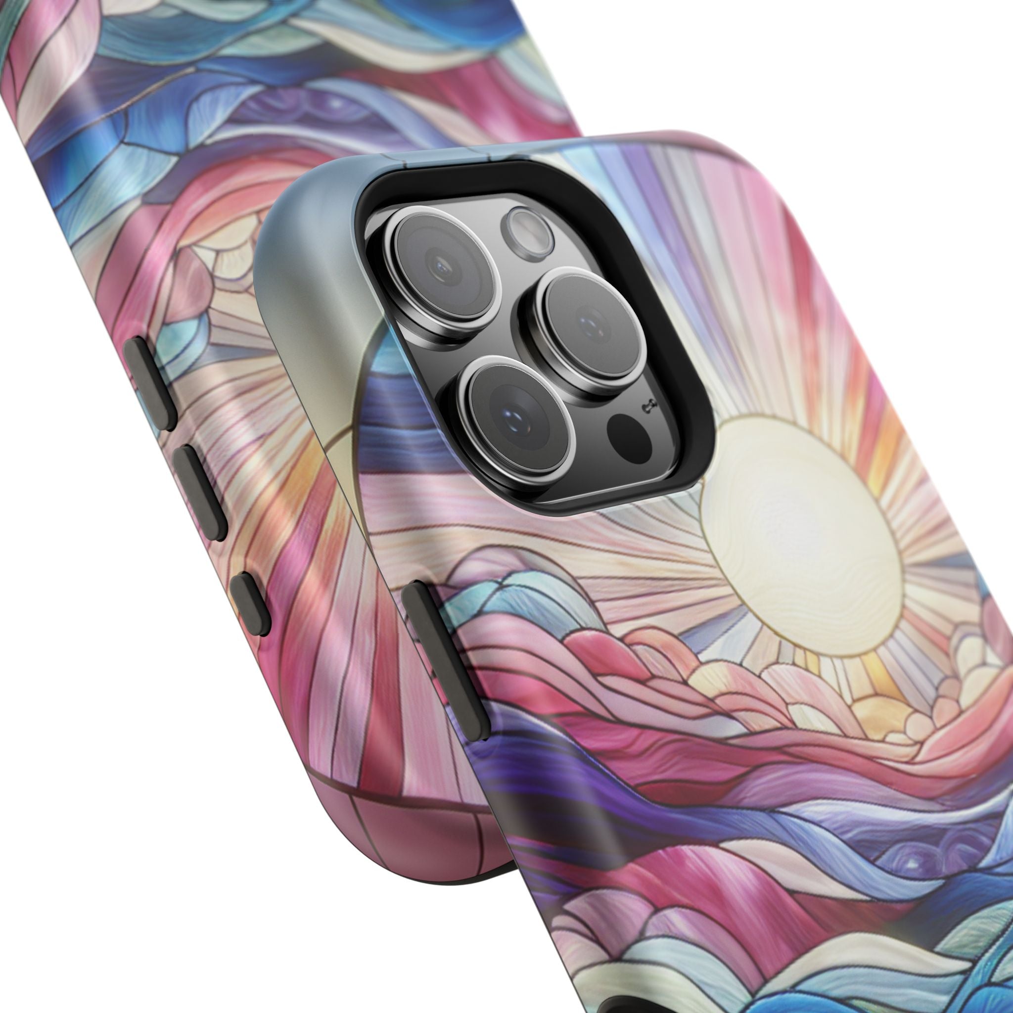 Magnet Tough Cases - Sunrise Stained Glass Design