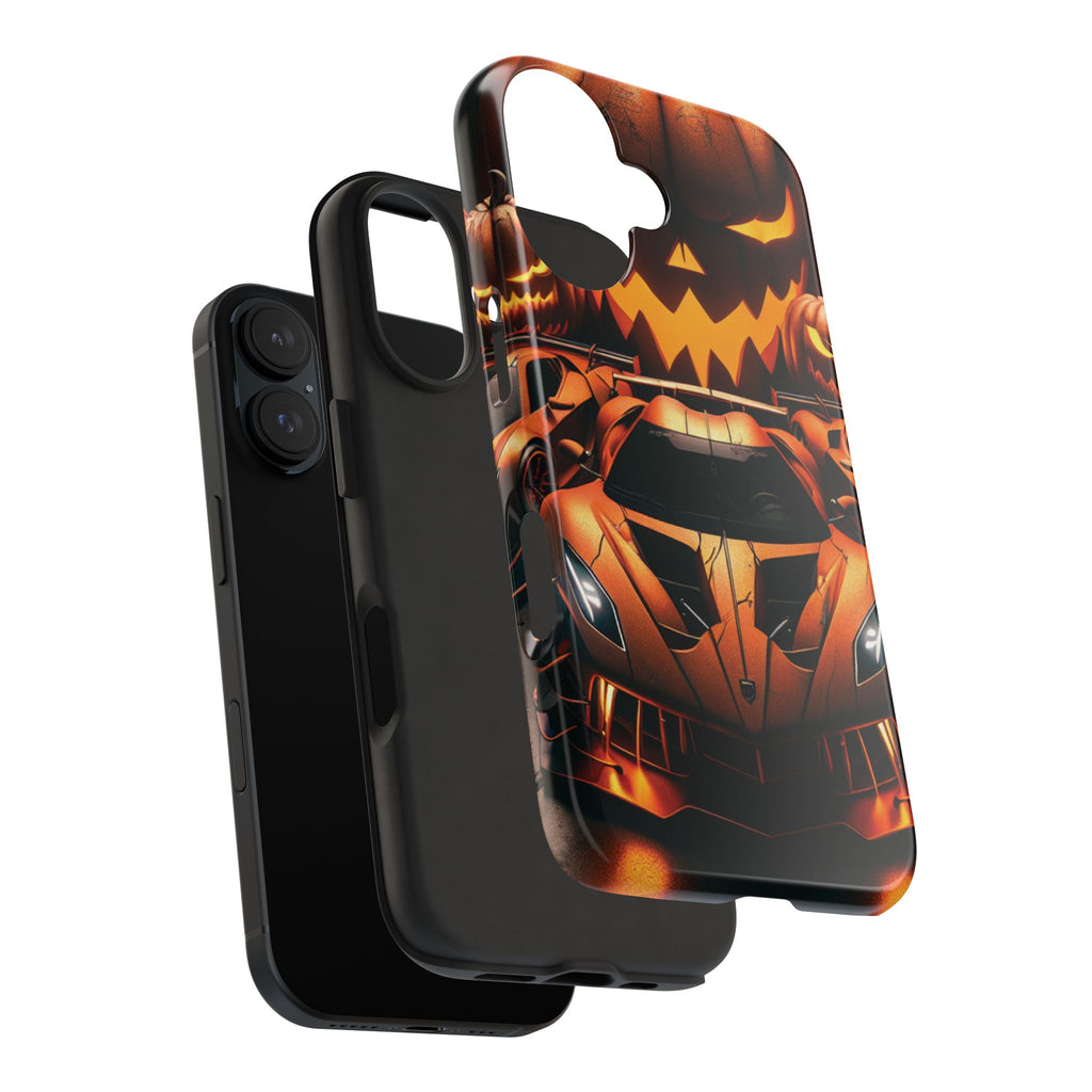 Halloween Supercar Tough Phone Case — Pumpkin Jack-O'-Lantern Design