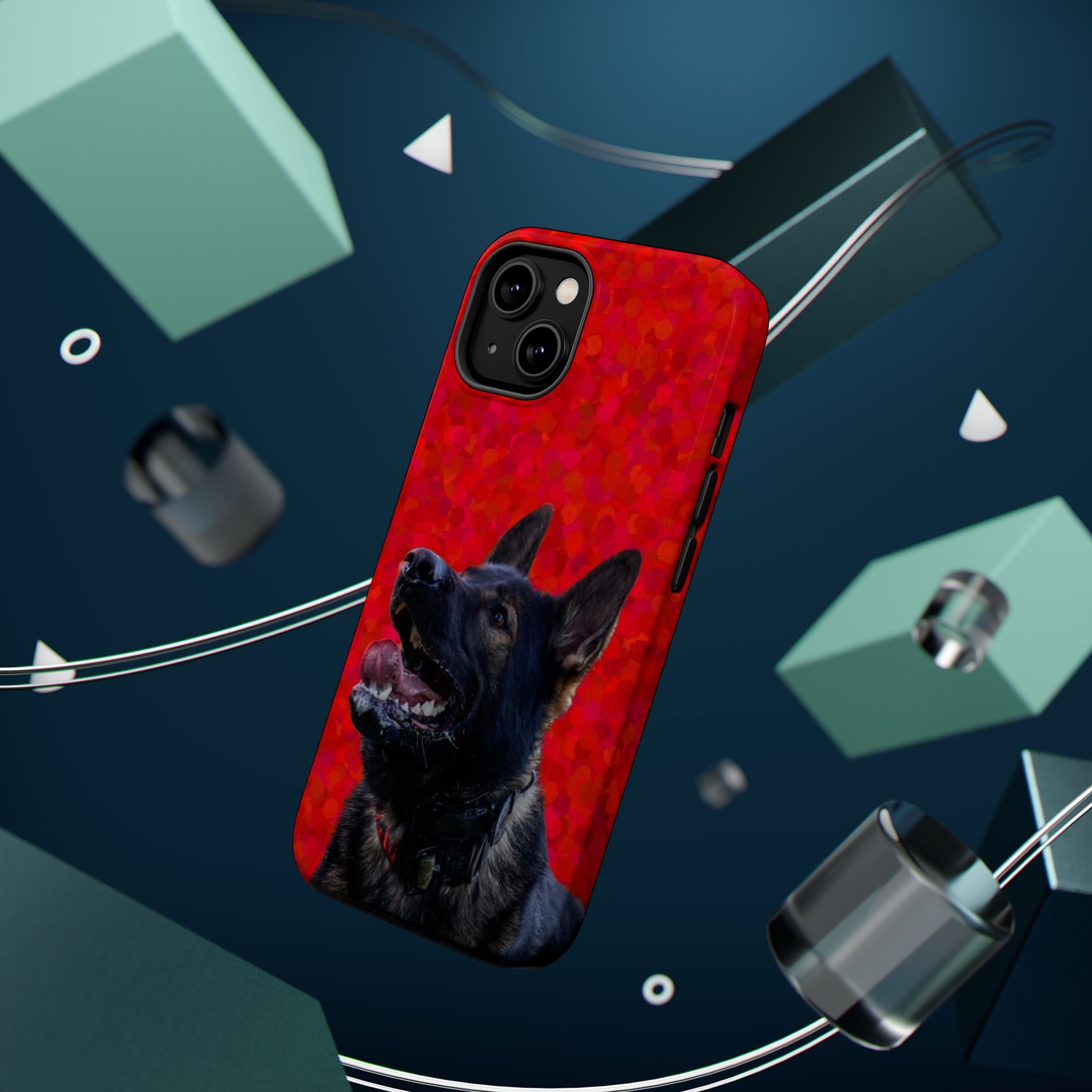 German Shepherd Portrait Magnetic Impact-Resistant Phone Case