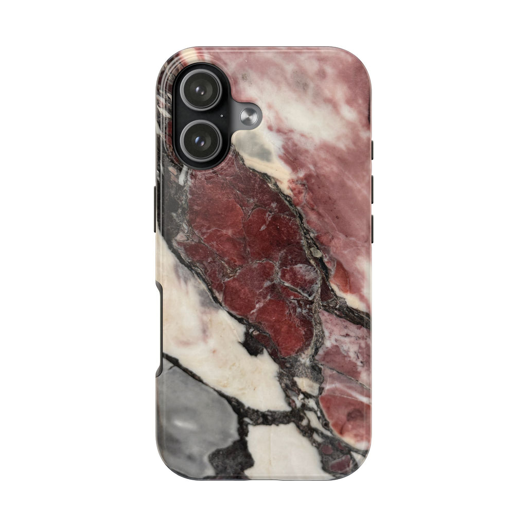 Red Marble Tough Phone Case — Protective Designer Phone Cover