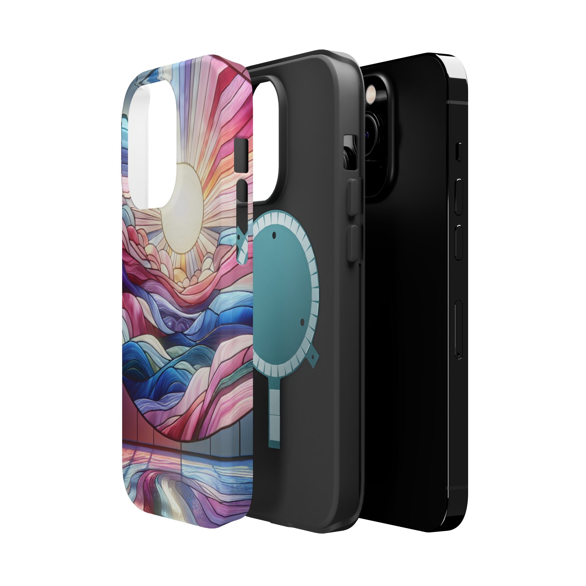 Magnet Tough Cases - Sunrise Stained Glass Design