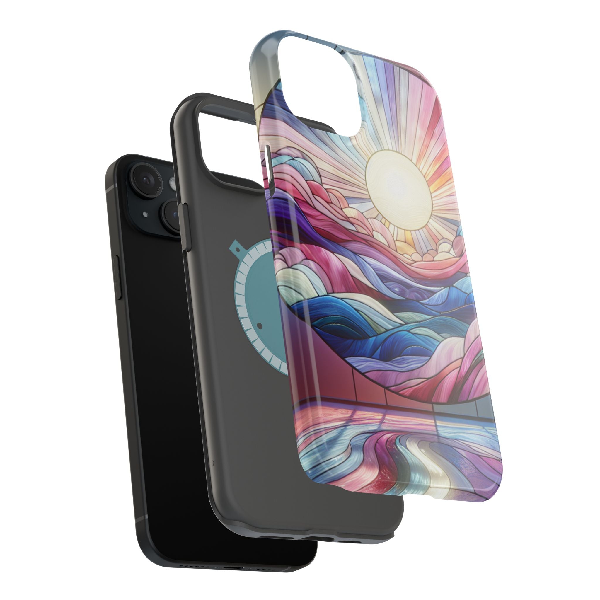 Magnet Tough Cases - Sunrise Stained Glass Design
