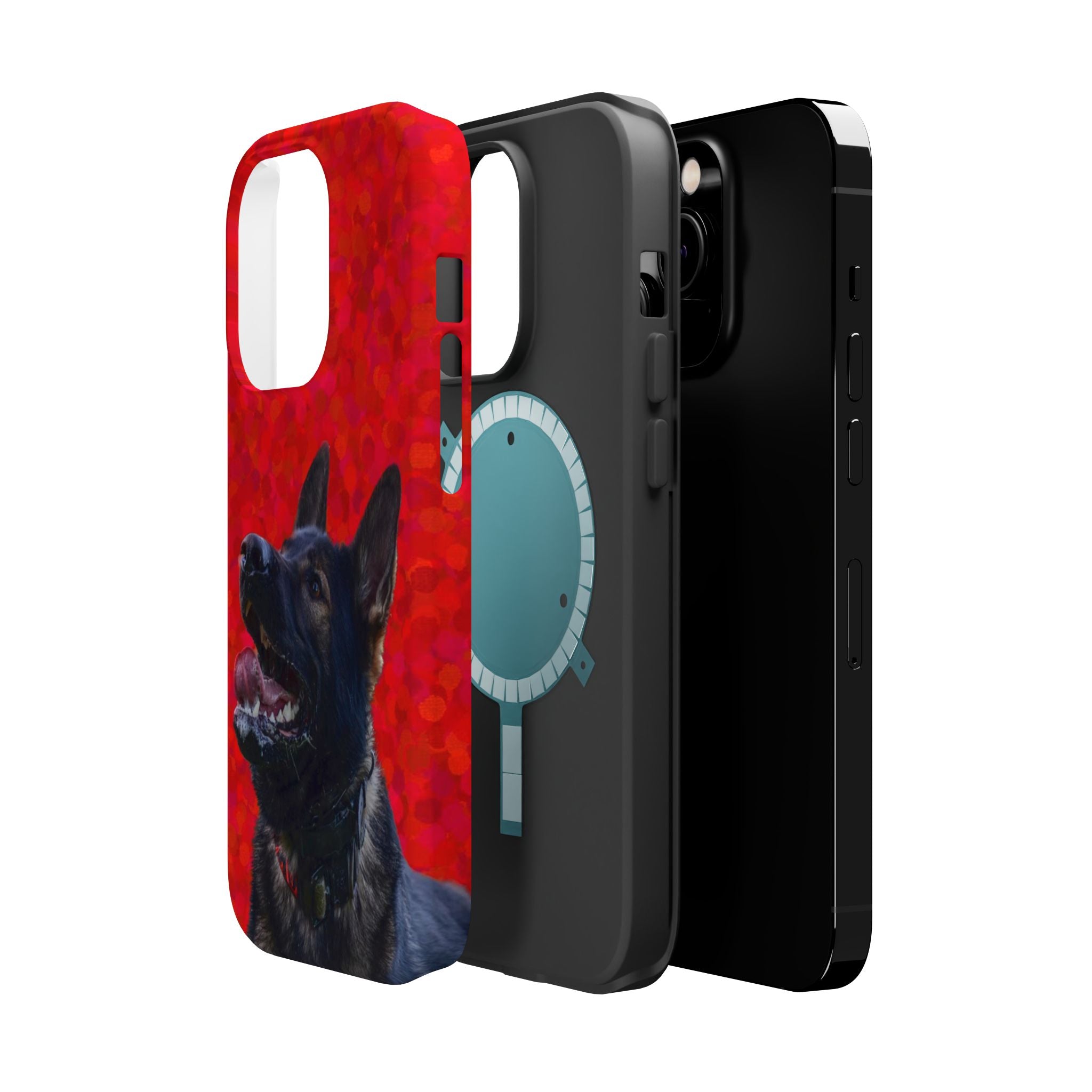 German Shepherd Portrait Magnetic Impact-Resistant Phone Case