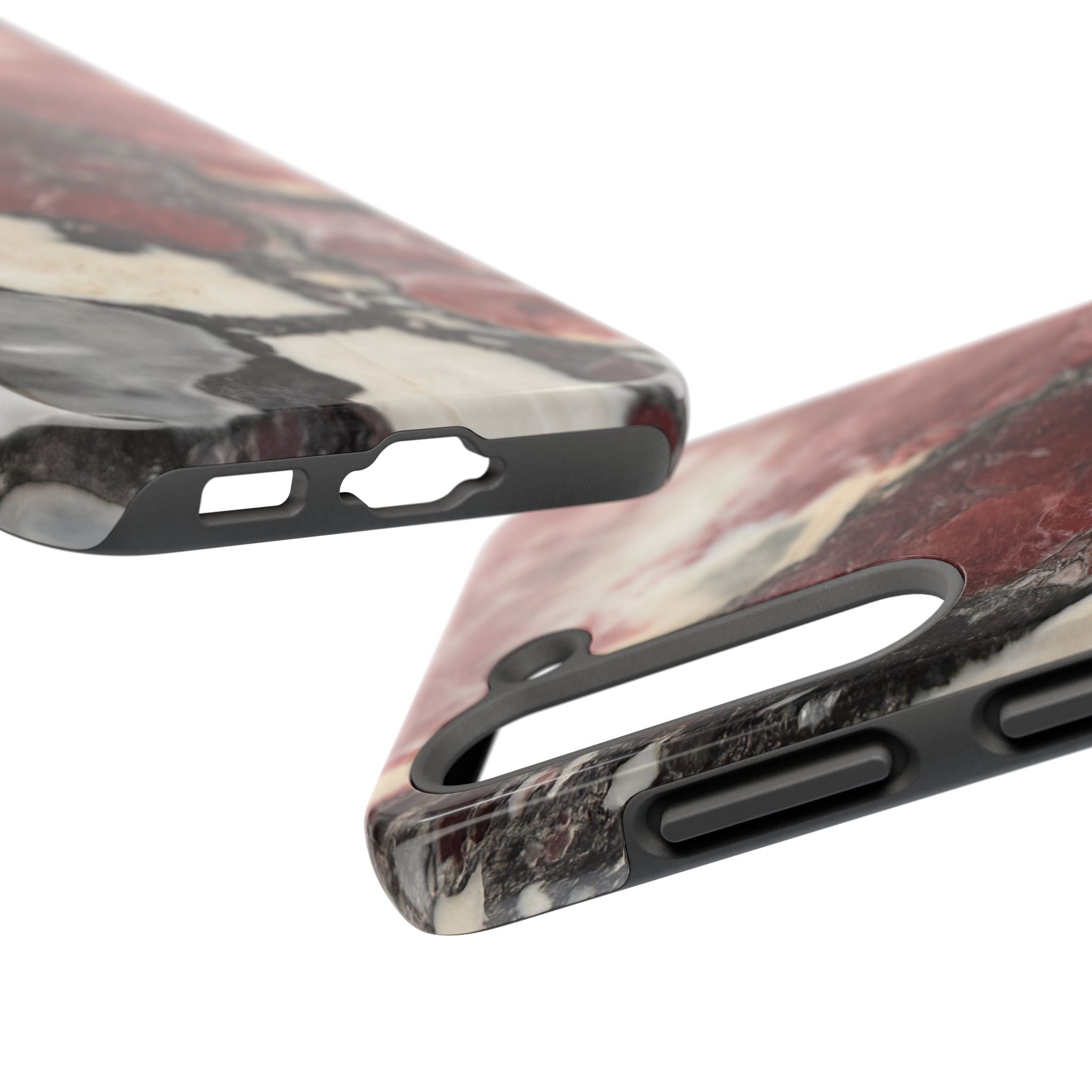 Red Marble Tough Phone Case — Protective Designer Phone Cover