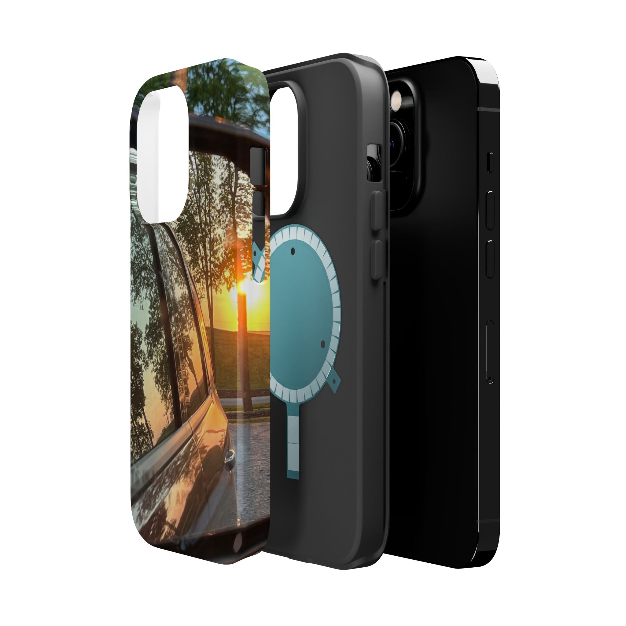Phone Case — Sunset Reflection Magnetic Impact-Resistant Case