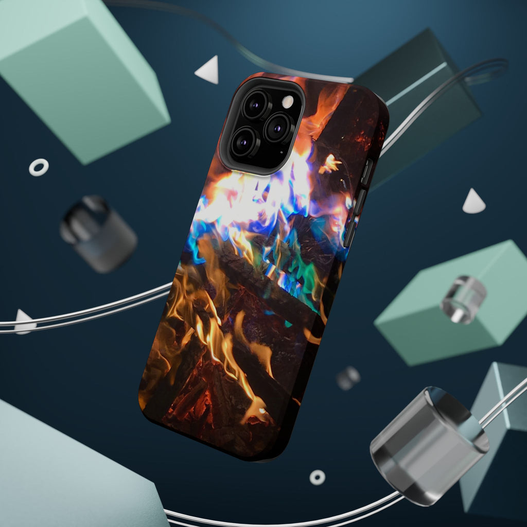 Aurora Flame Phone Case - Magnetic Impact-Resistant iPhone Cover