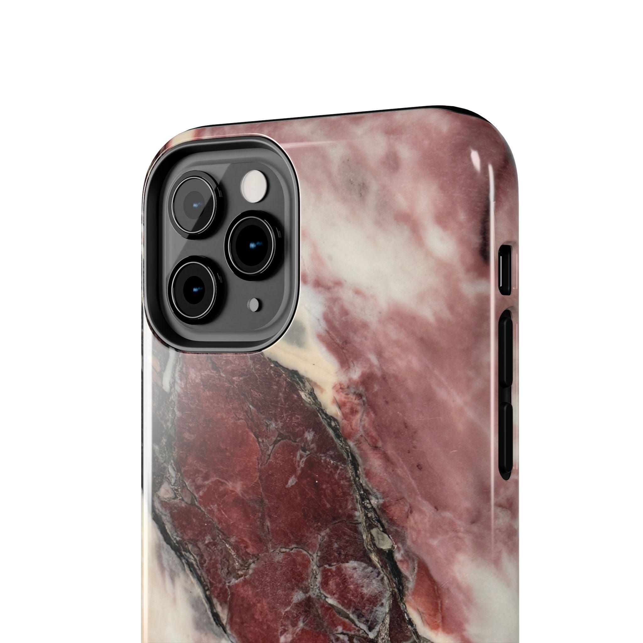 Red Marble Tough Phone Case — Protective Designer Phone Cover