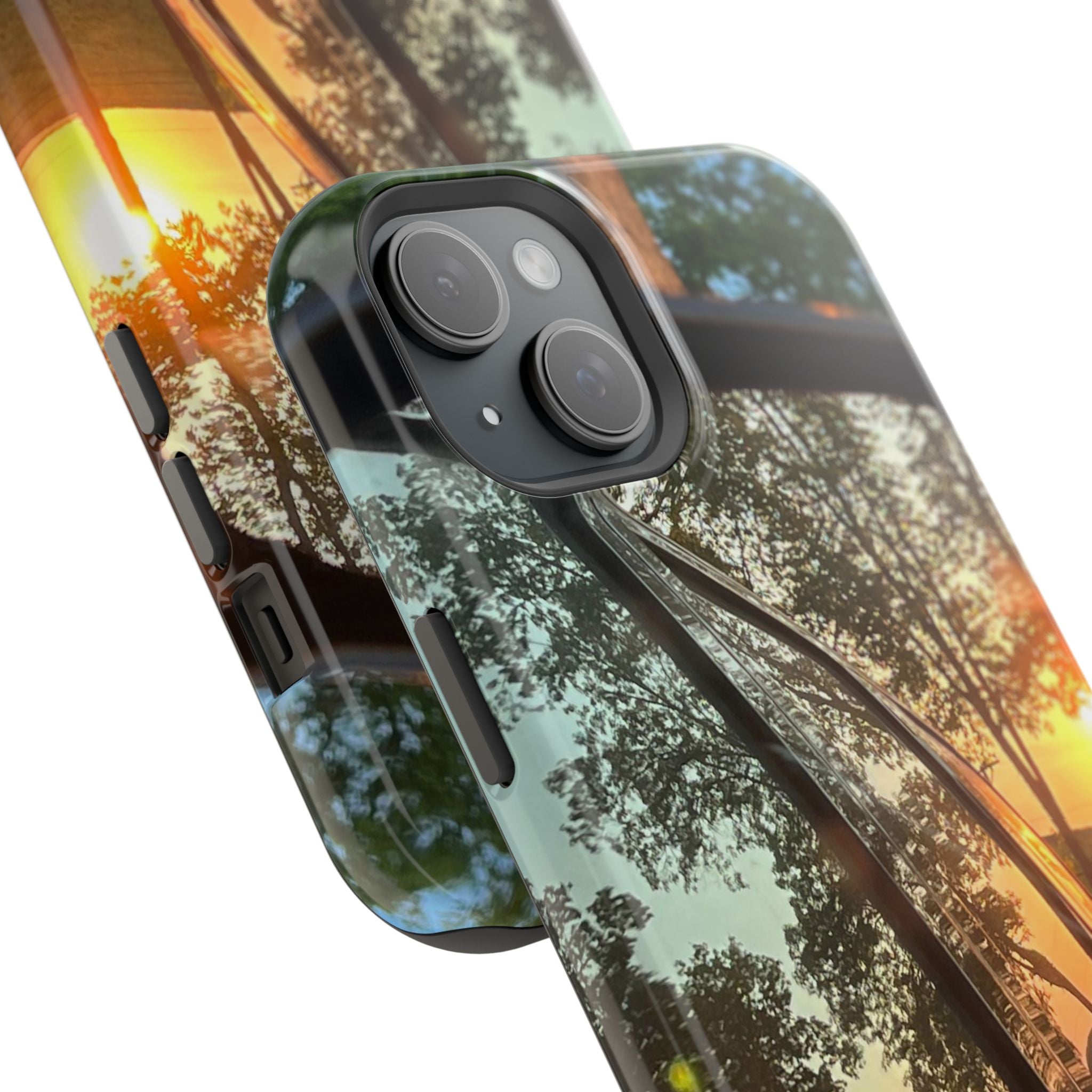 Phone Case — Sunset Reflection Magnetic Impact-Resistant Case