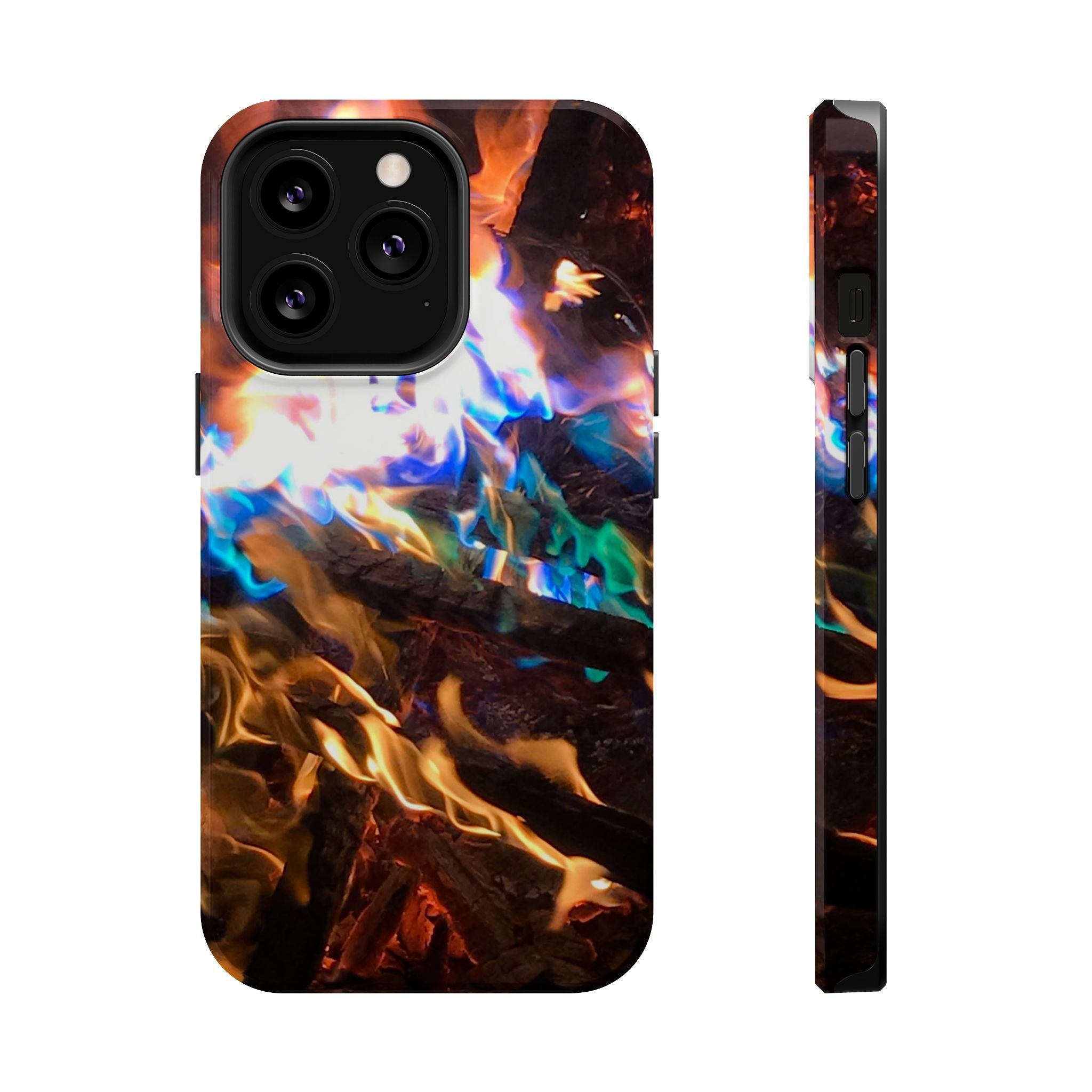 Aurora Flame Phone Case - Magnetic Impact-Resistant iPhone Cover