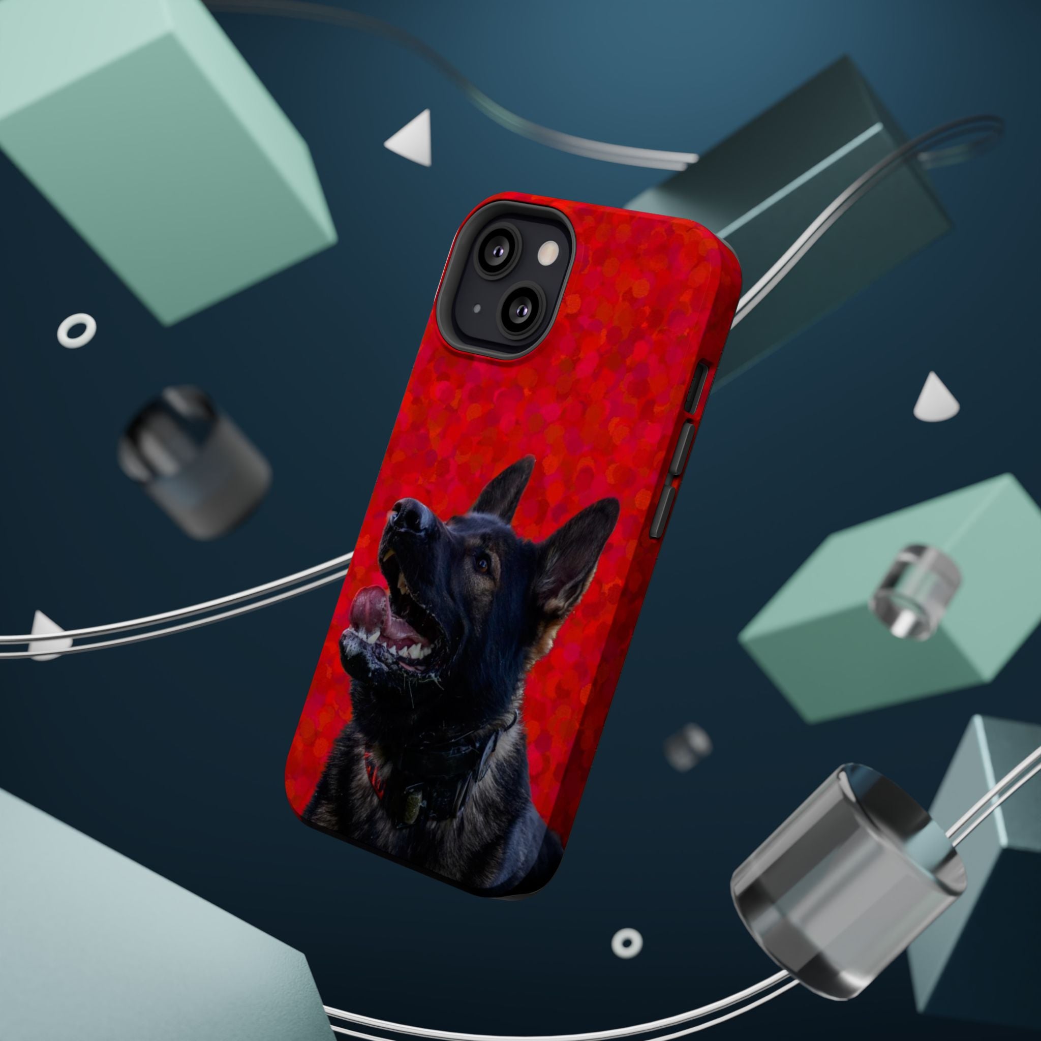 German Shepherd Portrait Magnetic Impact-Resistant Phone Case
