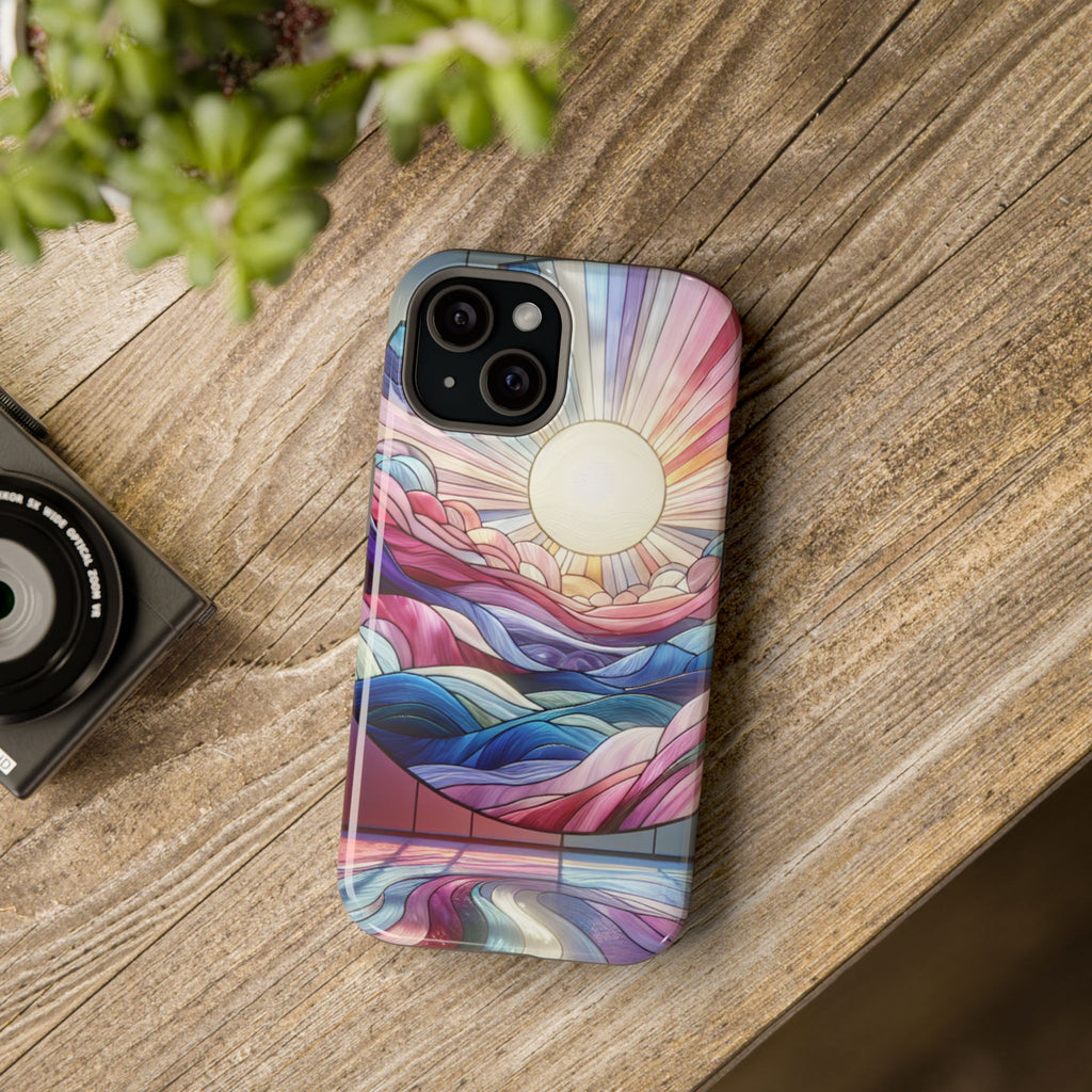 Magnet Tough Cases - Sunrise Stained Glass Design
