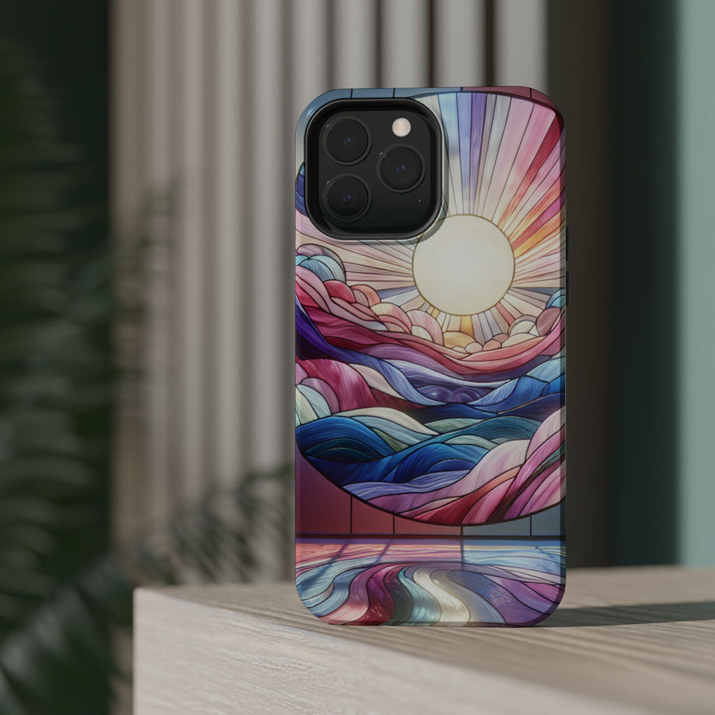 Magnet Tough Cases - Sunrise Stained Glass Design
