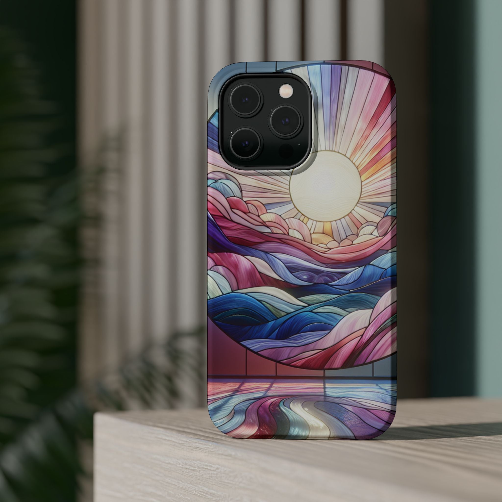 Magnet Tough Cases - Sunrise Stained Glass Design