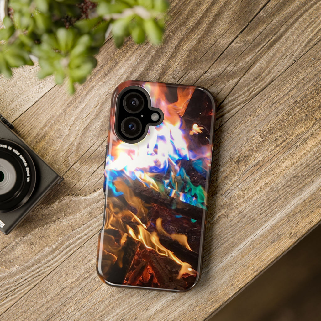 Aurora Flame Phone Case - Magnetic Impact-Resistant iPhone Cover