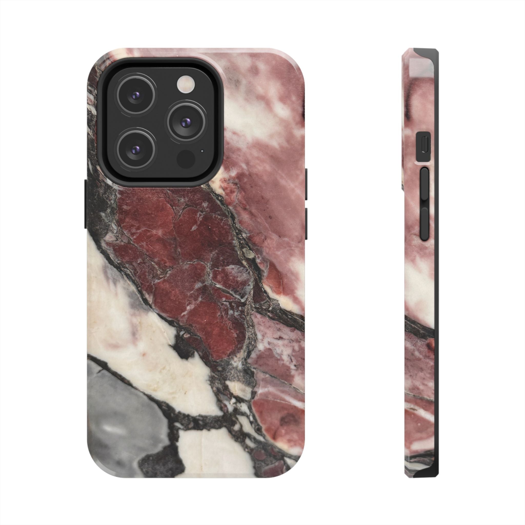 Red Marble Tough Phone Case — Protective Designer Phone Cover
