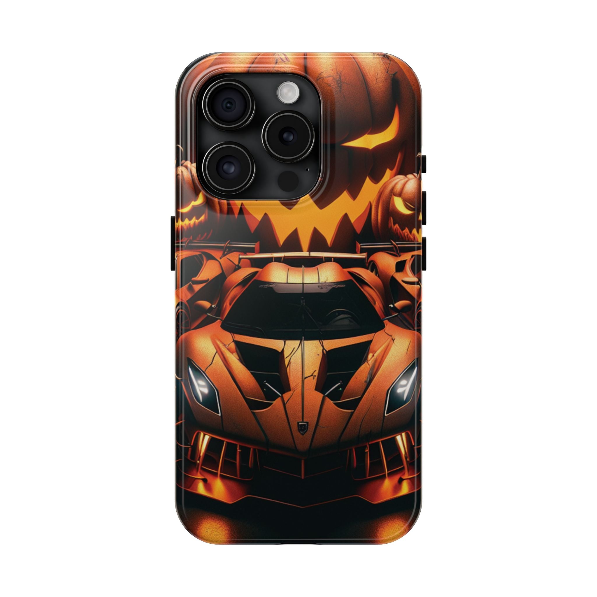 Halloween Supercar Tough Phone Case — Pumpkin Jack-O'-Lantern Design