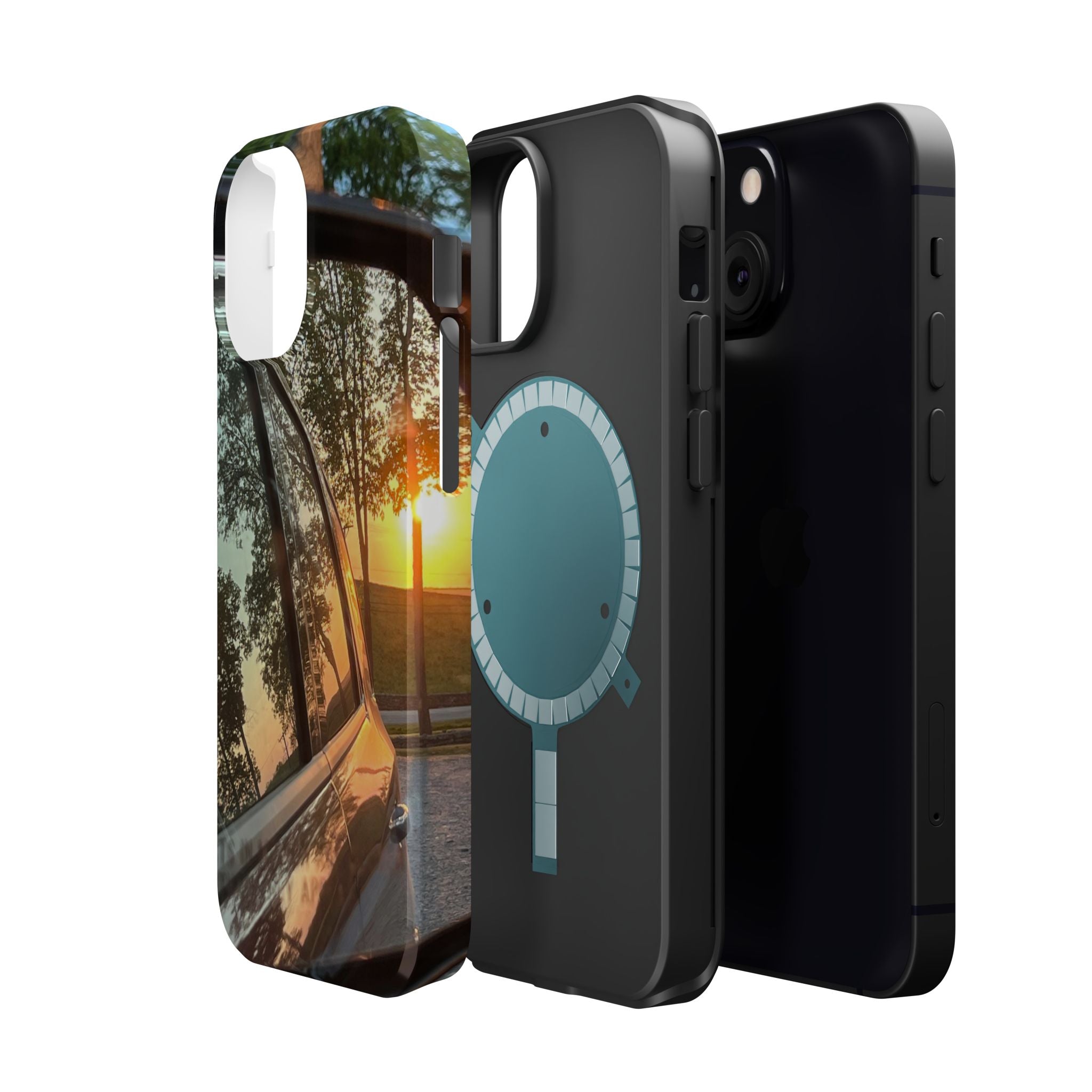 Phone Case — Sunset Reflection Magnetic Impact-Resistant Case