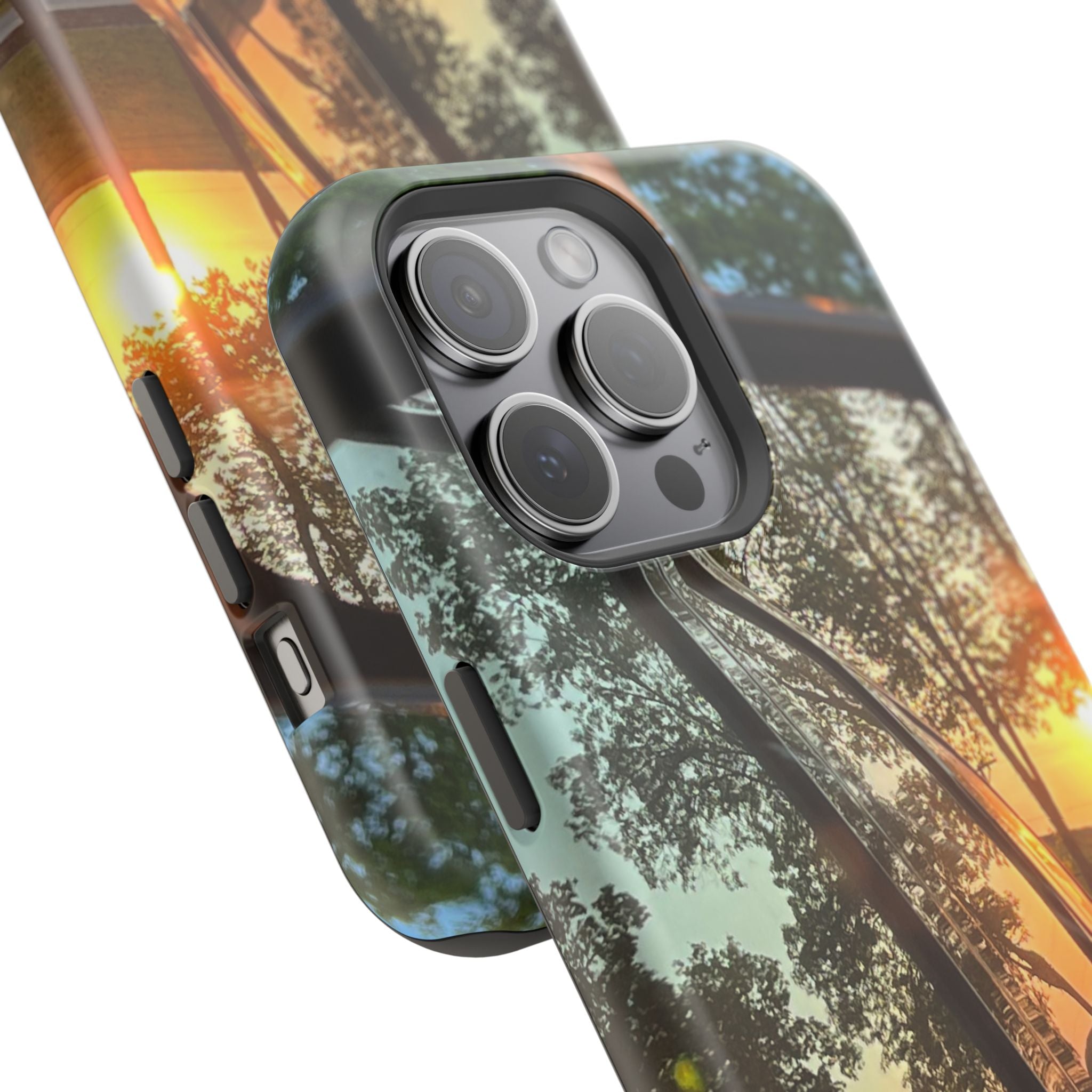 Phone Case — Sunset Reflection Magnetic Impact-Resistant Case