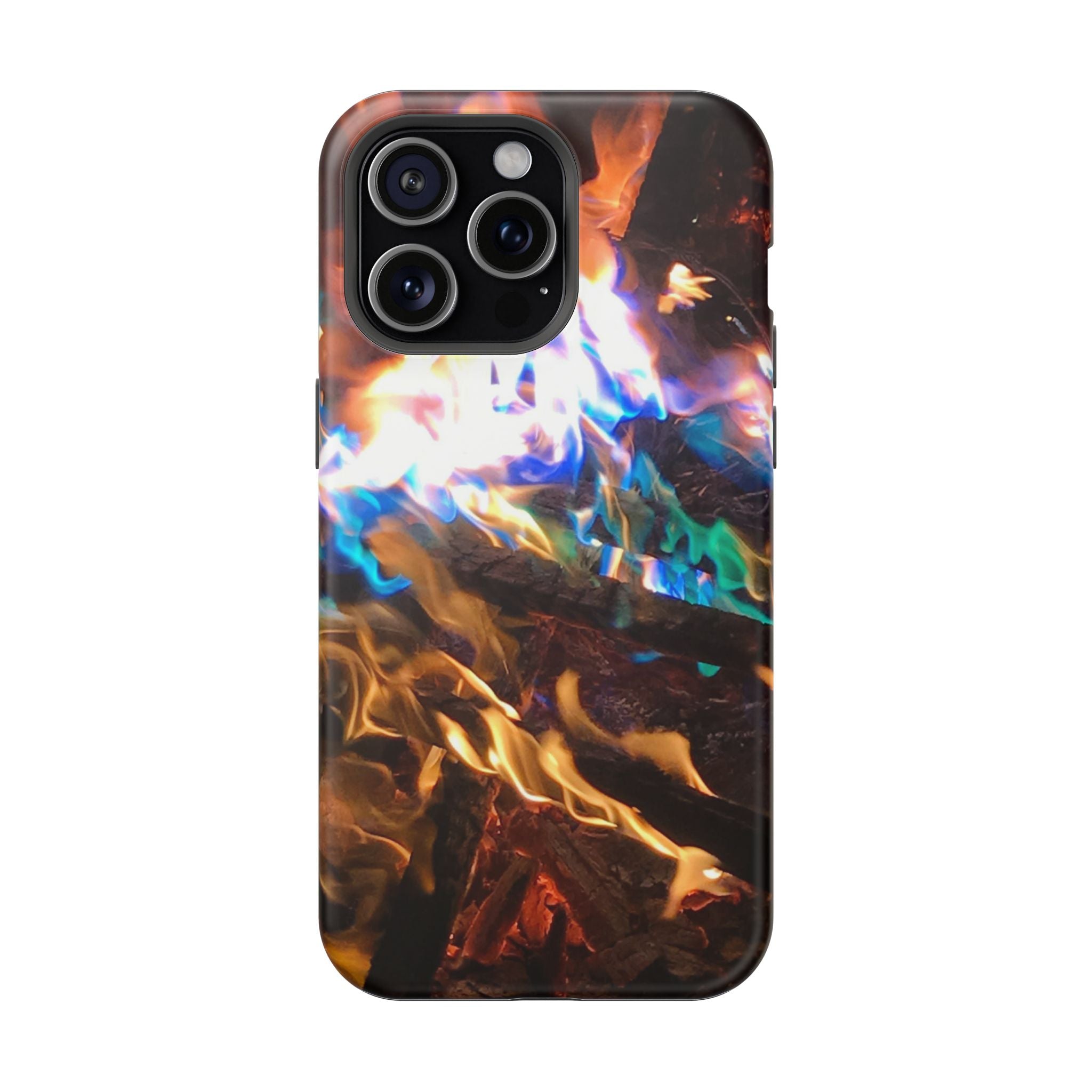 Aurora Flame Phone Case - Magnetic Impact-Resistant iPhone Cover
