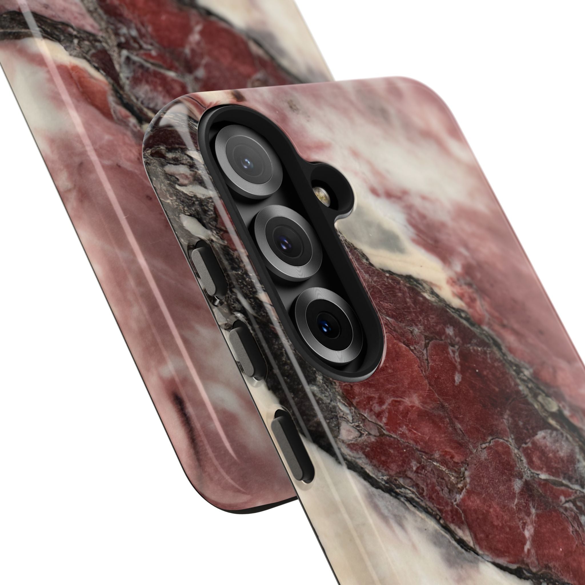 Red Marble Tough Phone Case — Protective Designer Phone Cover