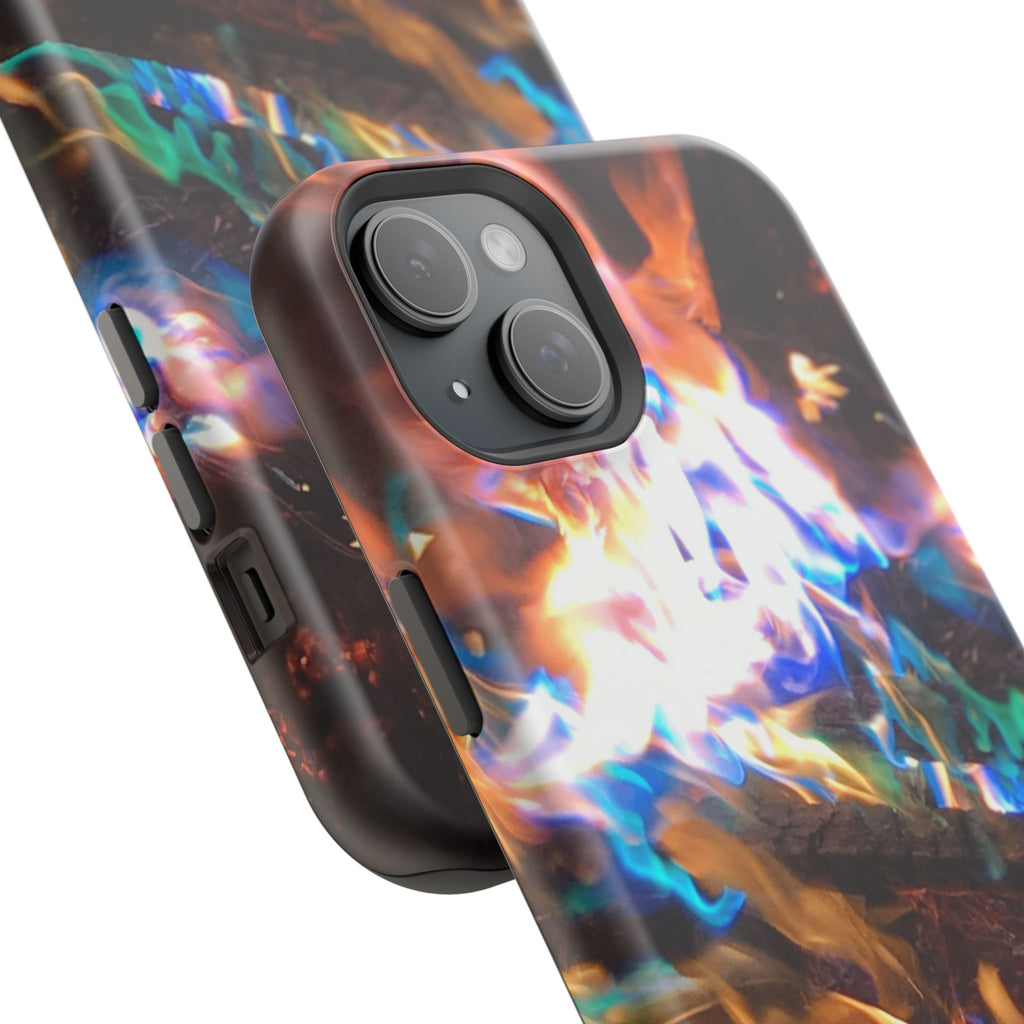 Aurora Flame Phone Case - Magnetic Impact-Resistant iPhone Cover