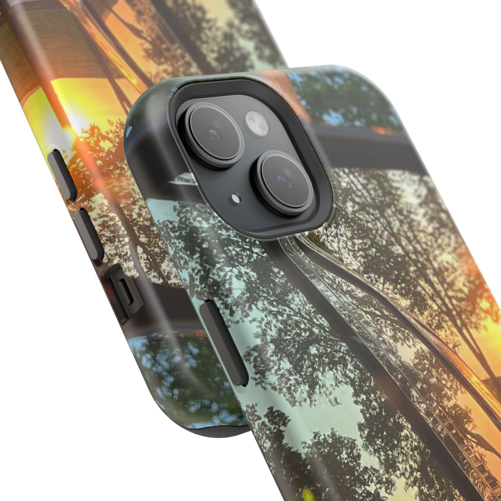Phone Case — Sunset Reflection Magnetic Impact-Resistant Case