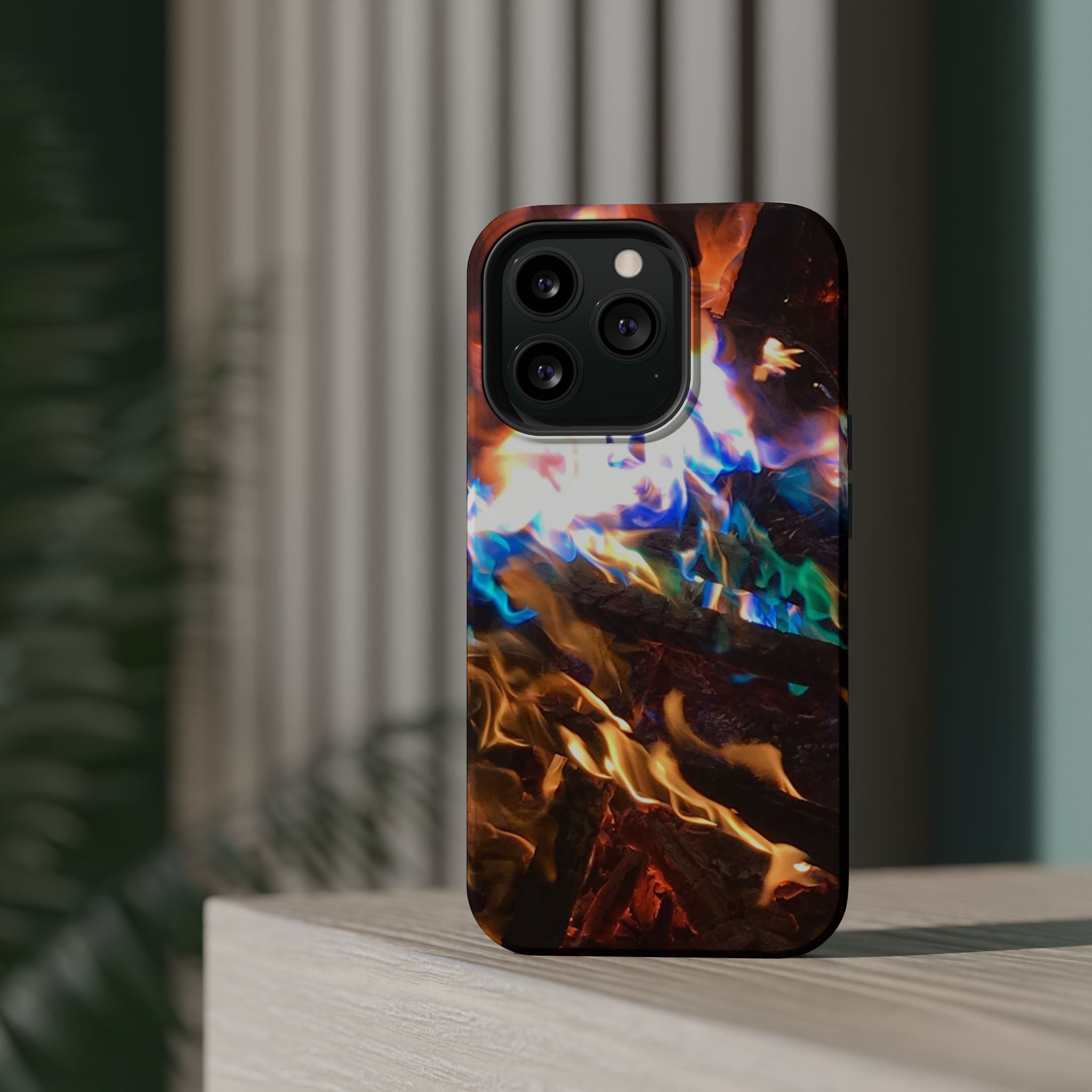 Aurora Flame Phone Case - Magnetic Impact-Resistant iPhone Cover