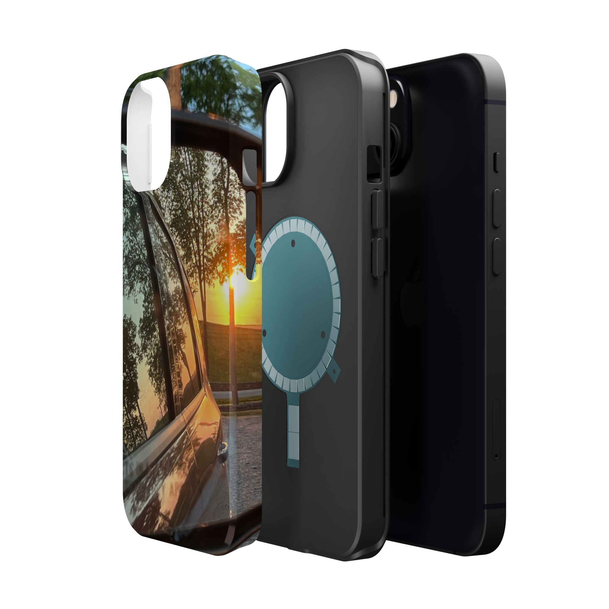 Phone Case — Sunset Reflection Magnetic Impact-Resistant Case