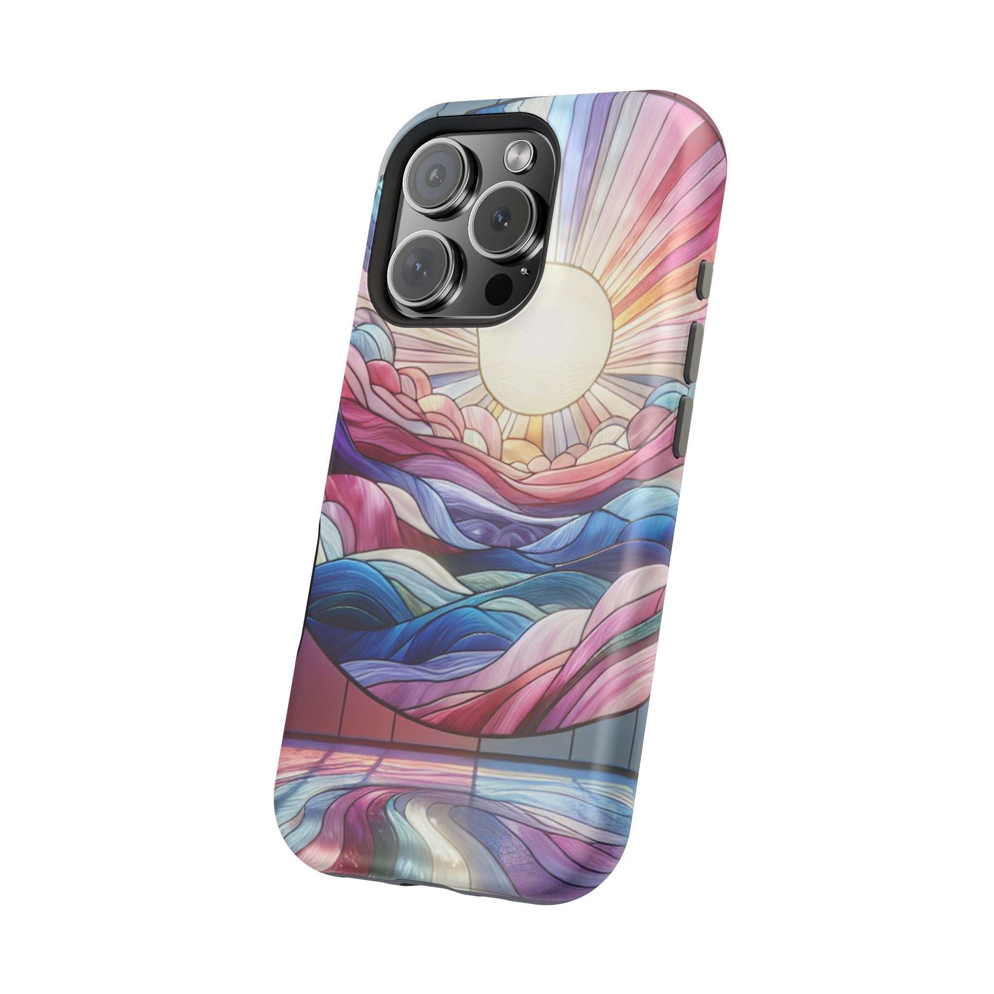 Magnet Tough Cases - Sunrise Stained Glass Design