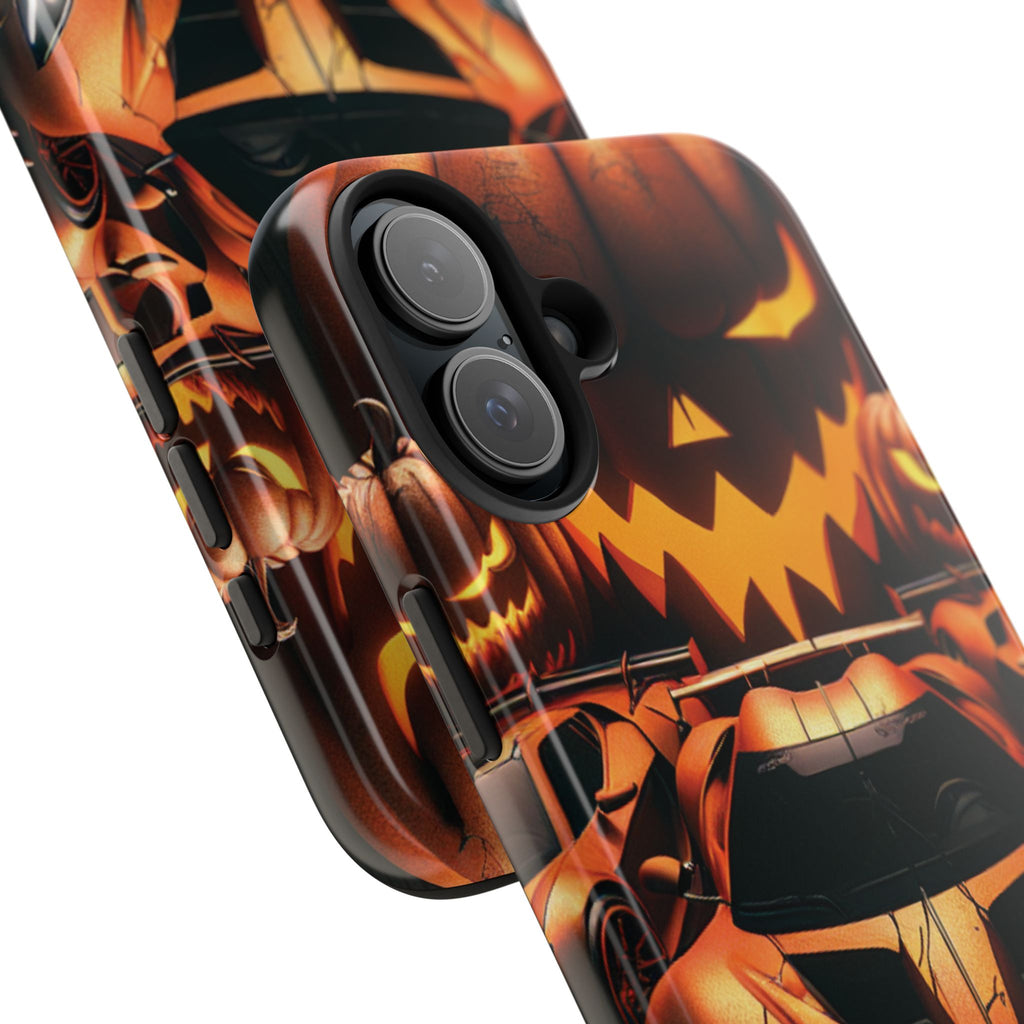 Halloween Supercar Tough Phone Case — Pumpkin Jack-O'-Lantern Design