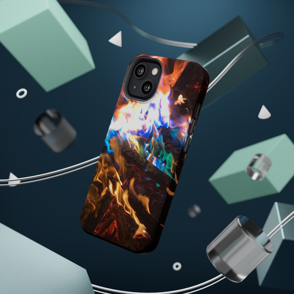 Aurora Flame Phone Case - Magnetic Impact-Resistant iPhone Cover