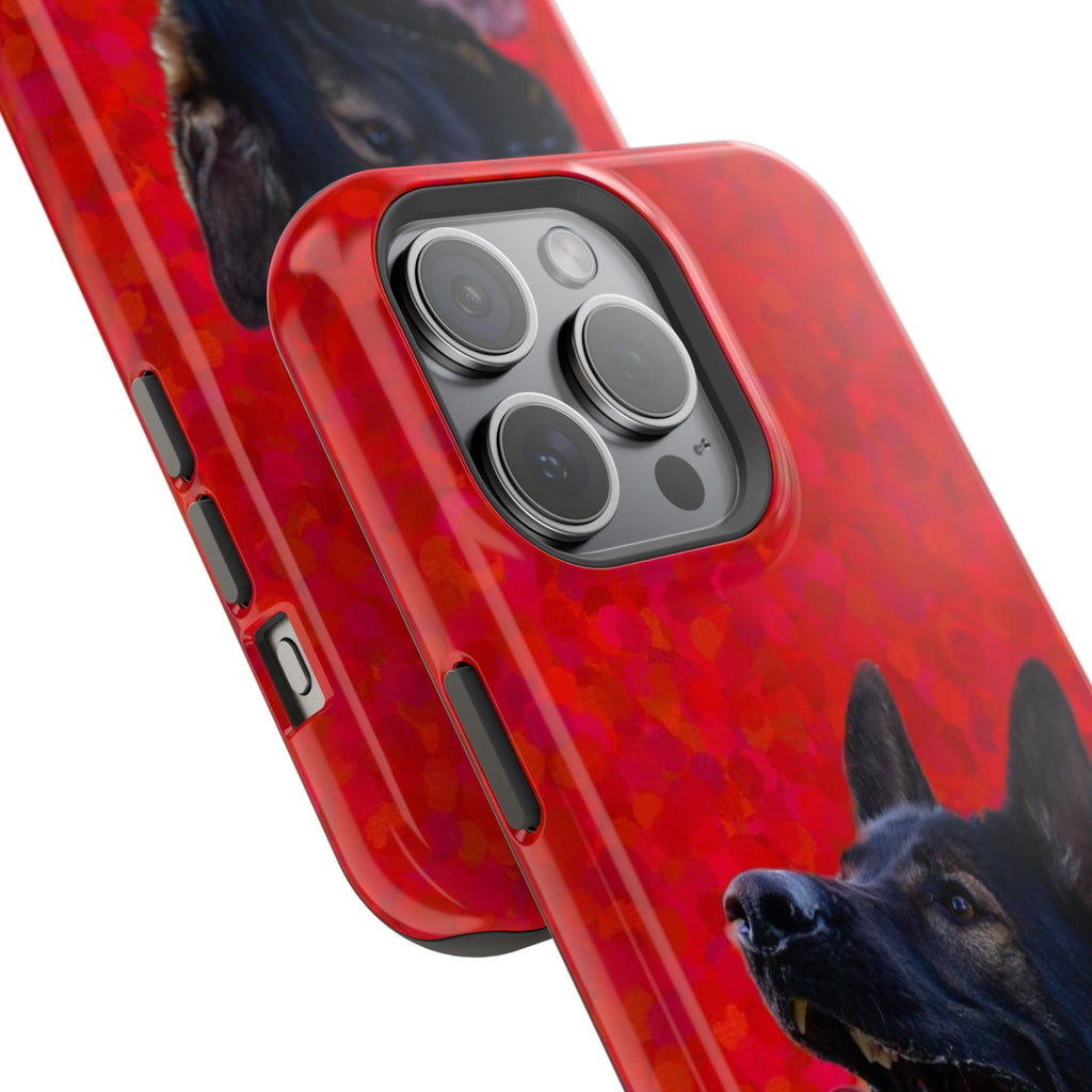 German Shepherd Portrait Magnetic Impact-Resistant Phone Case