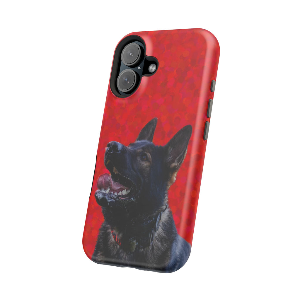 German Shepherd Portrait Magnetic Impact-Resistant Phone Case