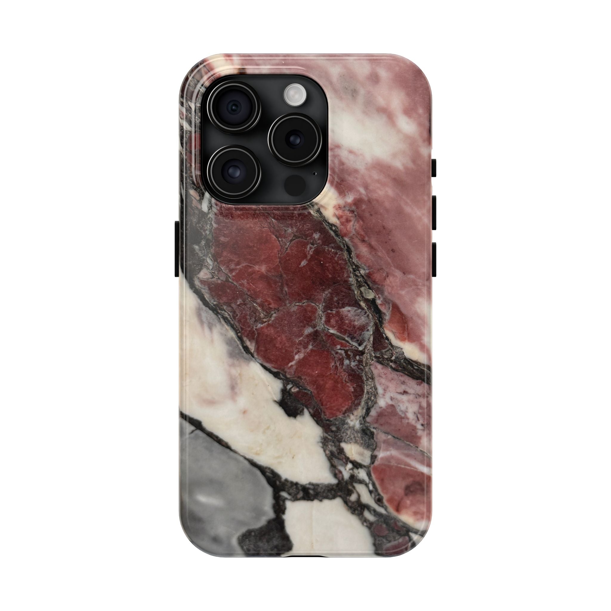 Red Marble Tough Phone Case — Protective Designer Phone Cover