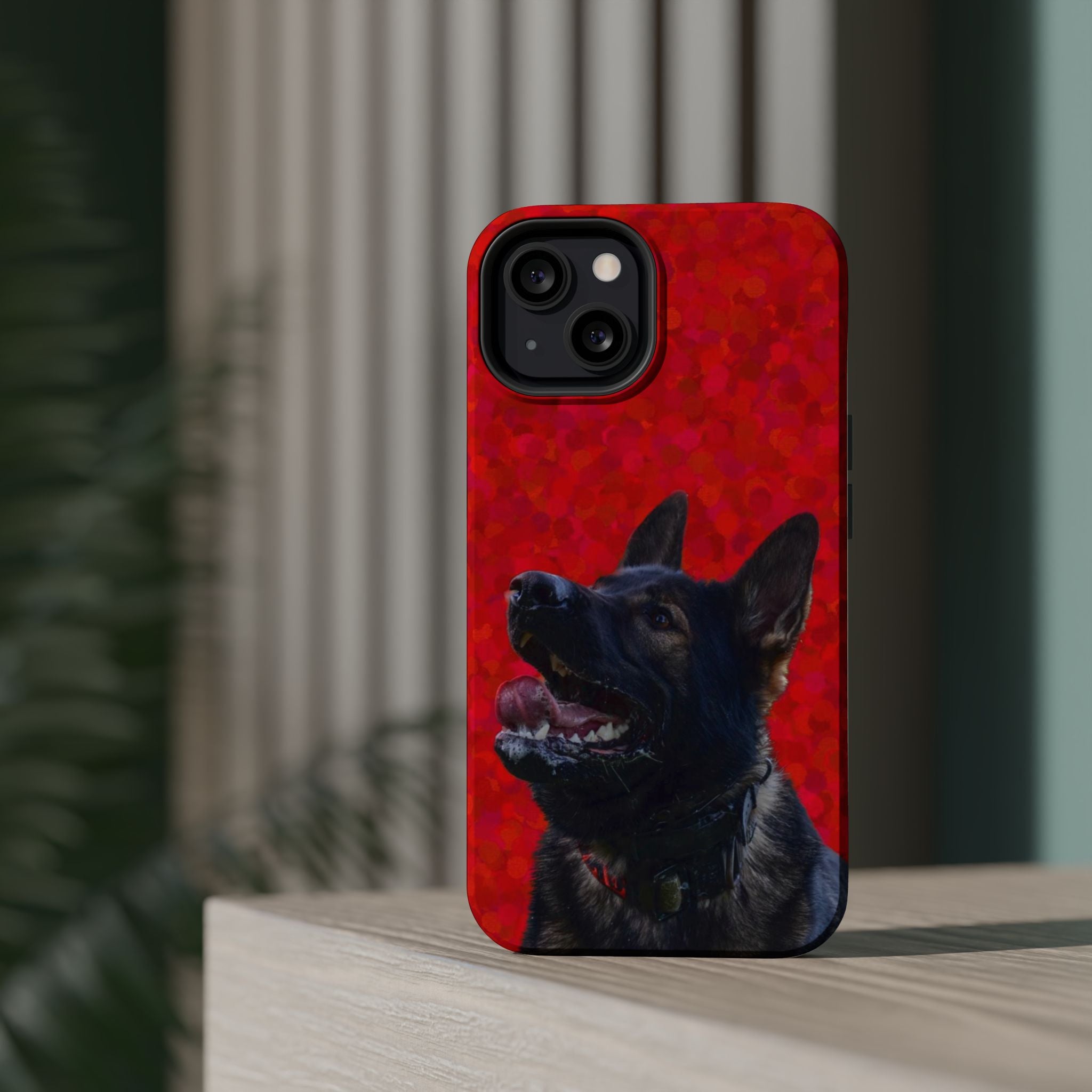 German Shepherd Portrait Magnetic Impact-Resistant Phone Case