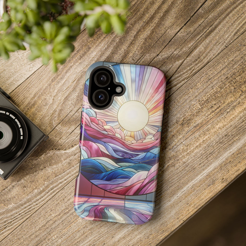 Magnet Tough Cases - Sunrise Stained Glass Design
