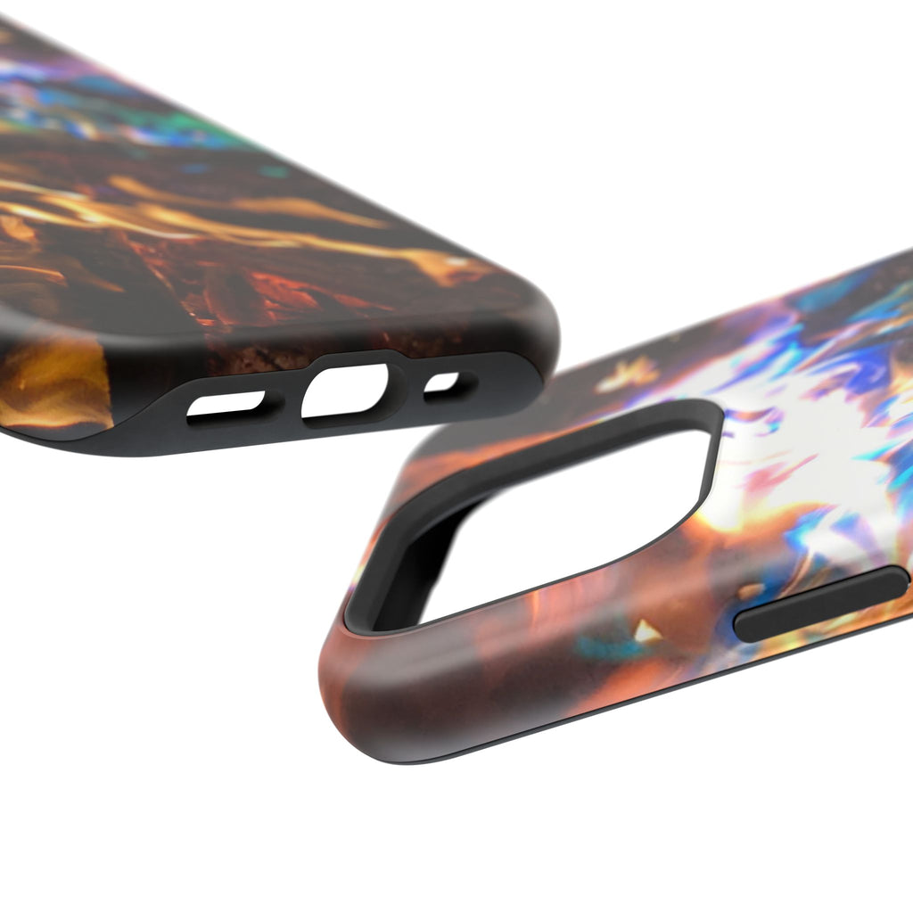 Aurora Flame Phone Case - Magnetic Impact-Resistant iPhone Cover