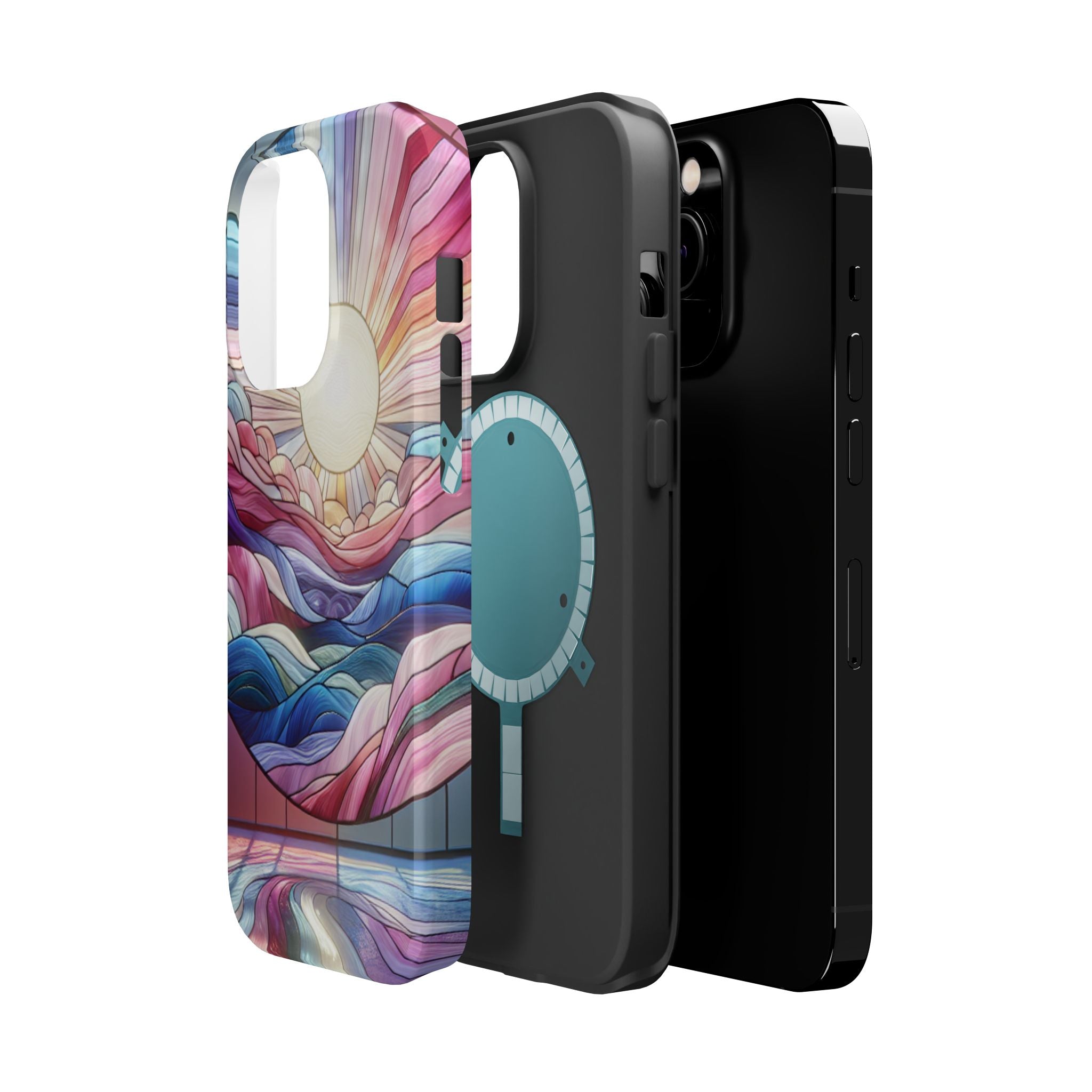 Magnet Tough Cases - Sunrise Stained Glass Design