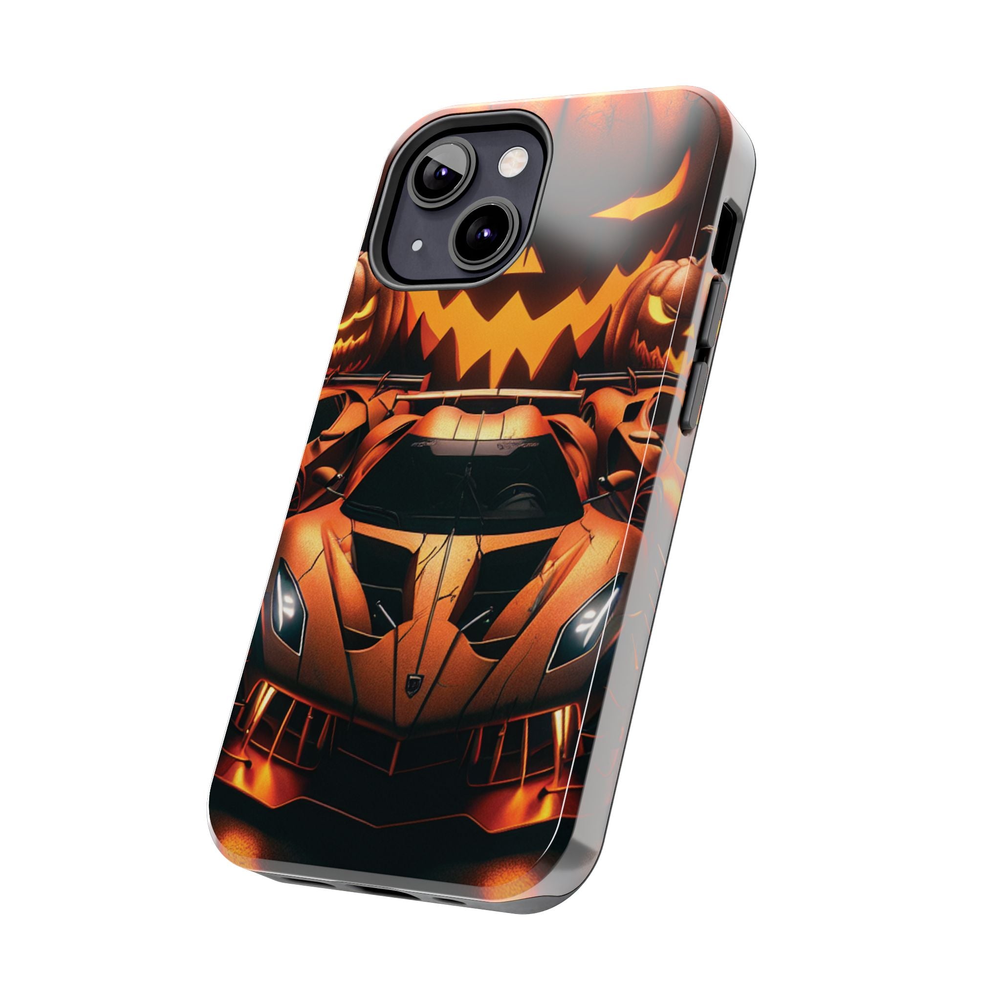 Halloween Supercar Tough Phone Case — Pumpkin Jack-O'-Lantern Design