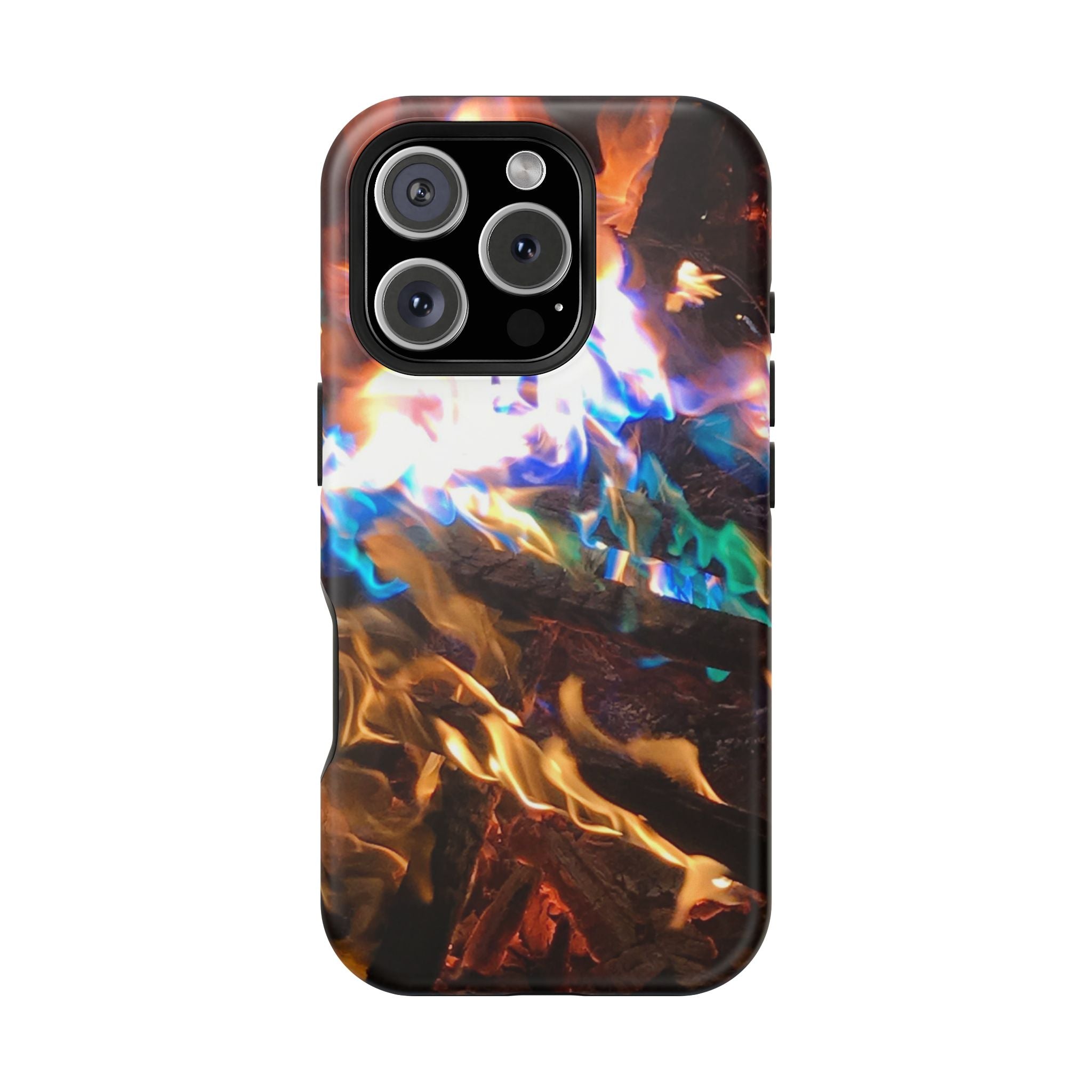 Aurora Flame Phone Case - Magnetic Impact-Resistant iPhone Cover
