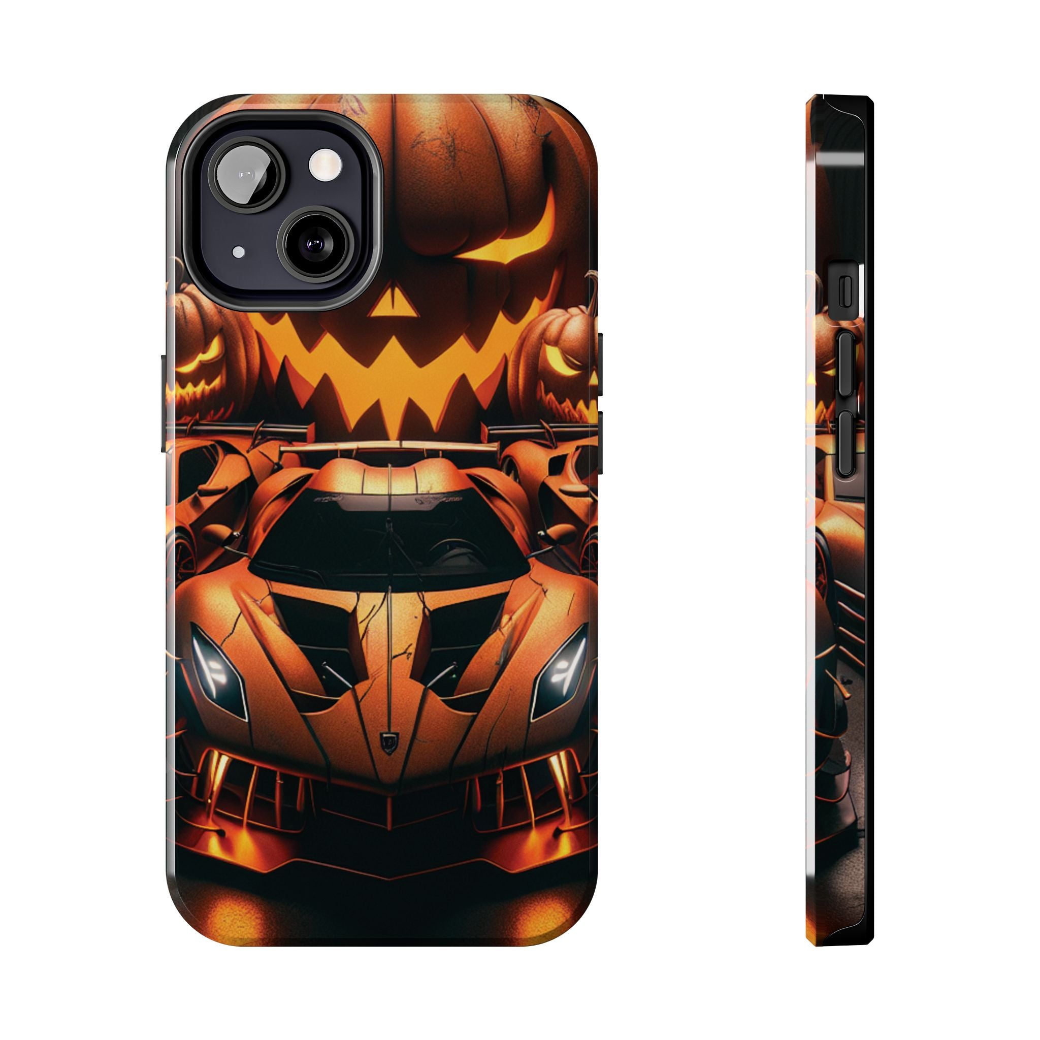 Halloween Supercar Tough Phone Case — Pumpkin Jack-O'-Lantern Design