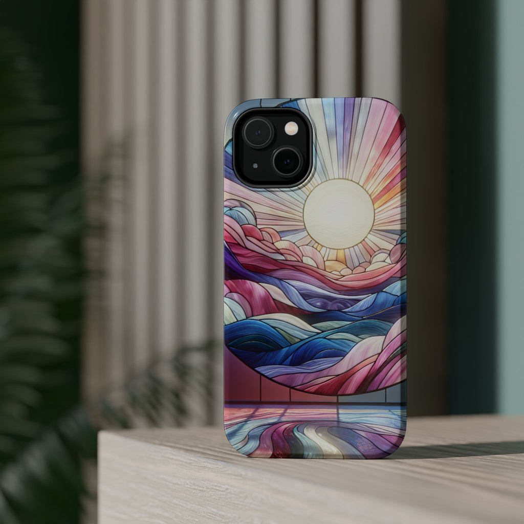 Magnet Tough Cases - Sunrise Stained Glass Design