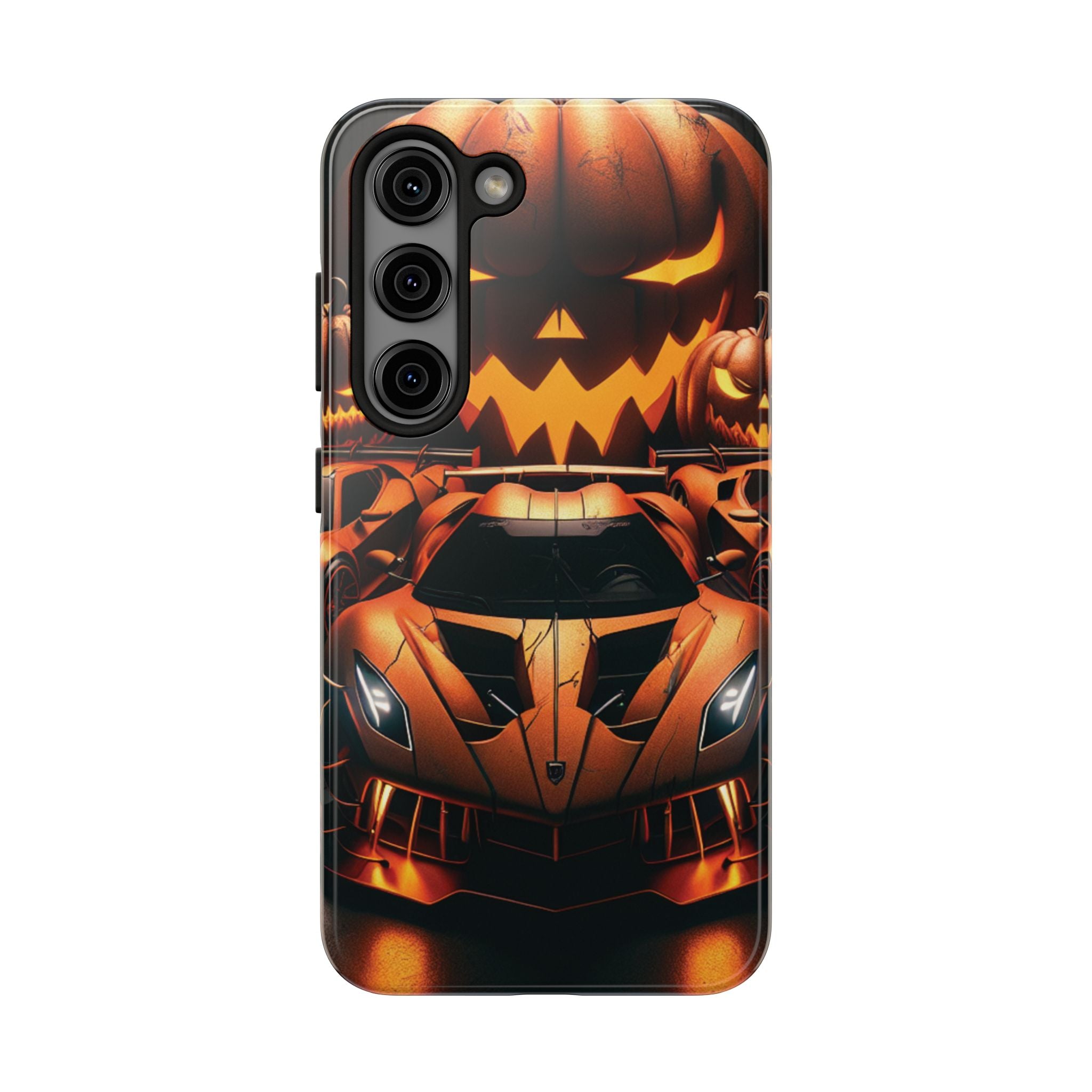 Halloween Supercar Tough Phone Case — Pumpkin Jack-O'-Lantern Design